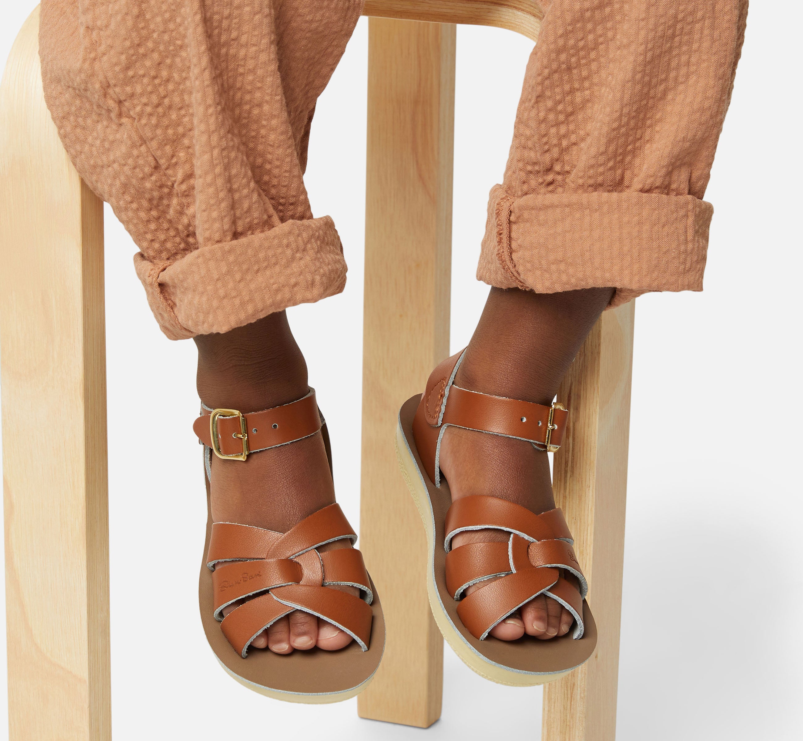 Swimmer Tan Kids Sandal - Salt-Water Sandals UK