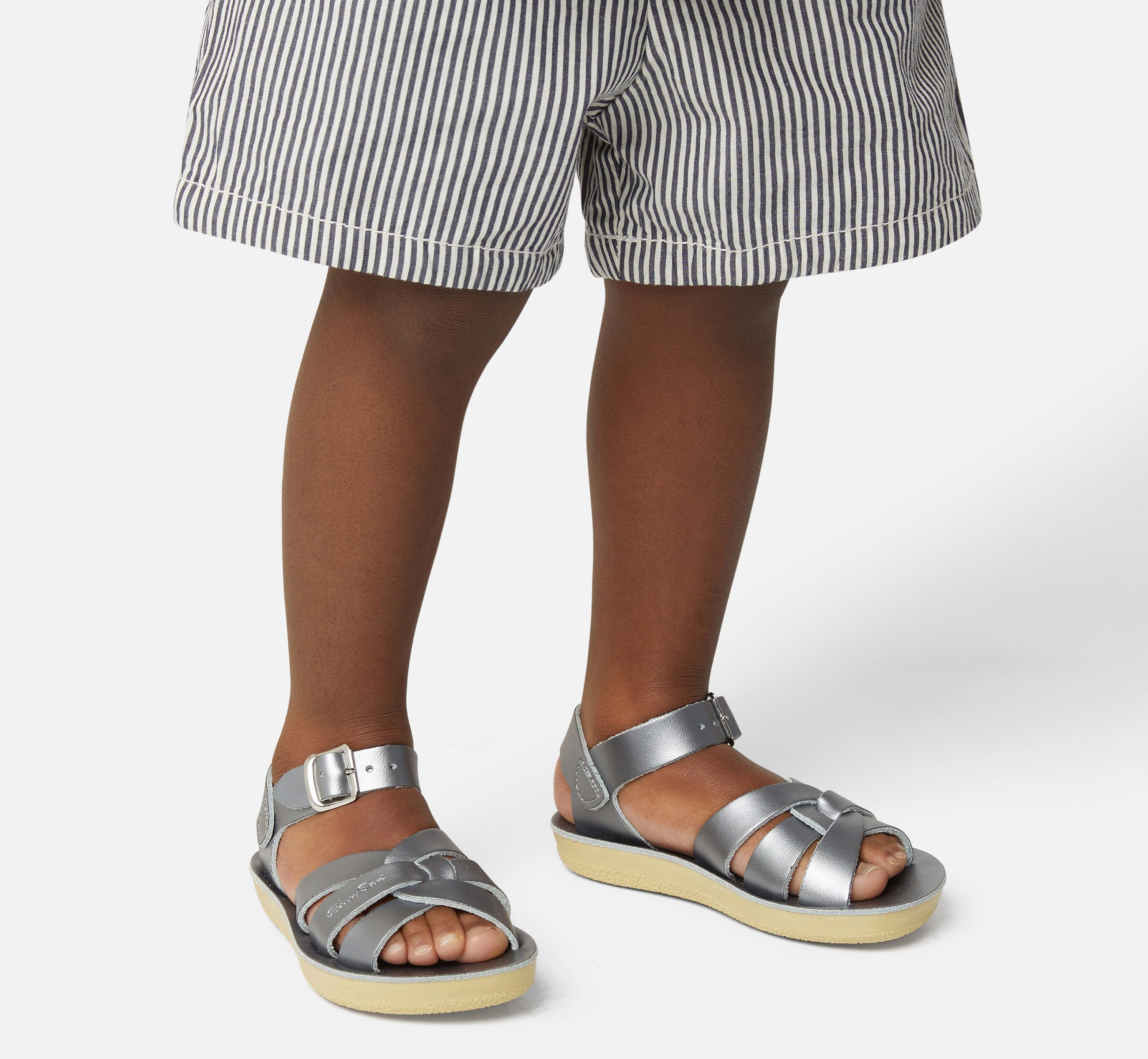 Swimmer Pewter Kids Sandal - Salt-Water Sandals UK