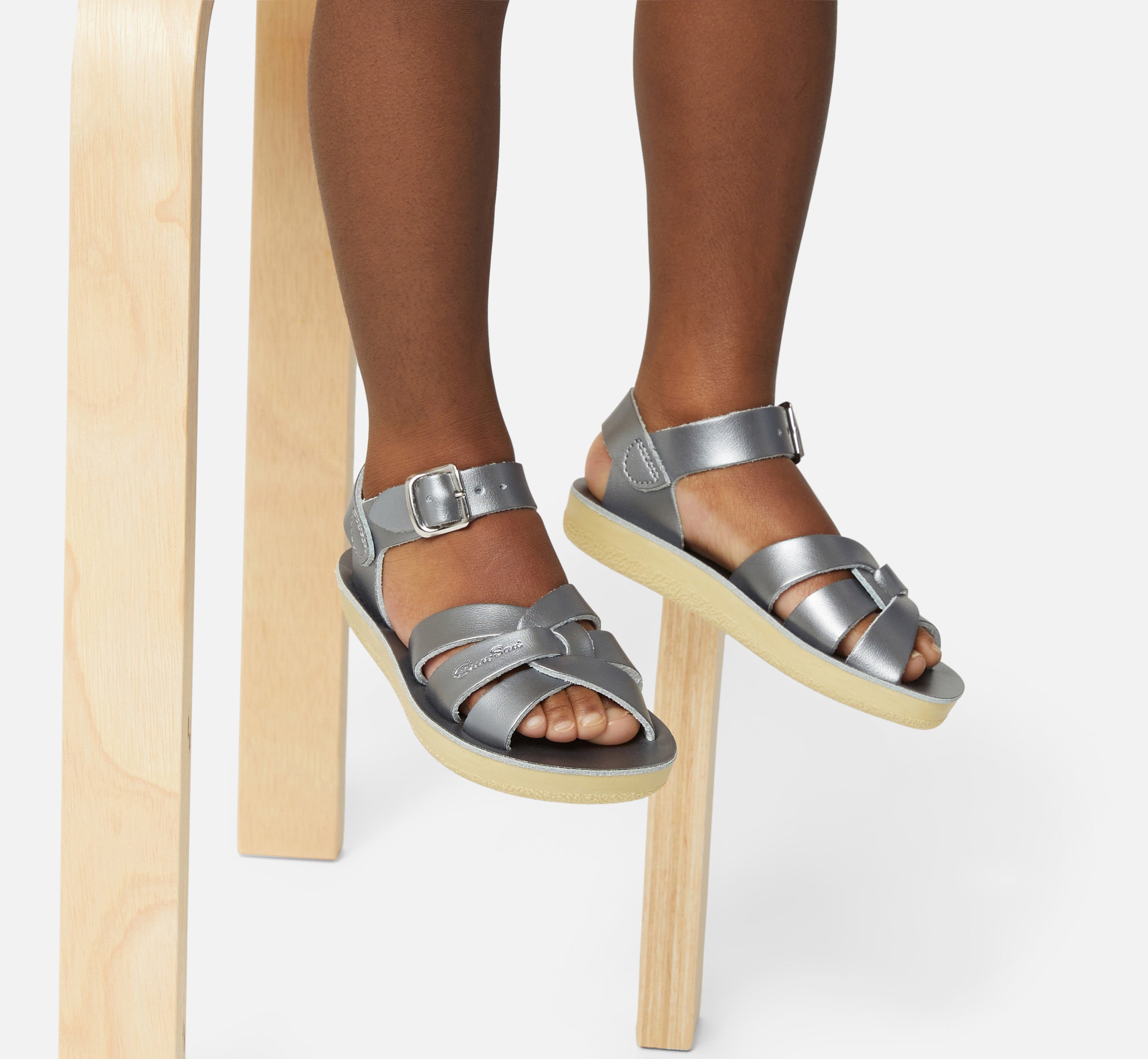 Swimmer Pewter Kids Sandal - Salt-Water Sandals UK