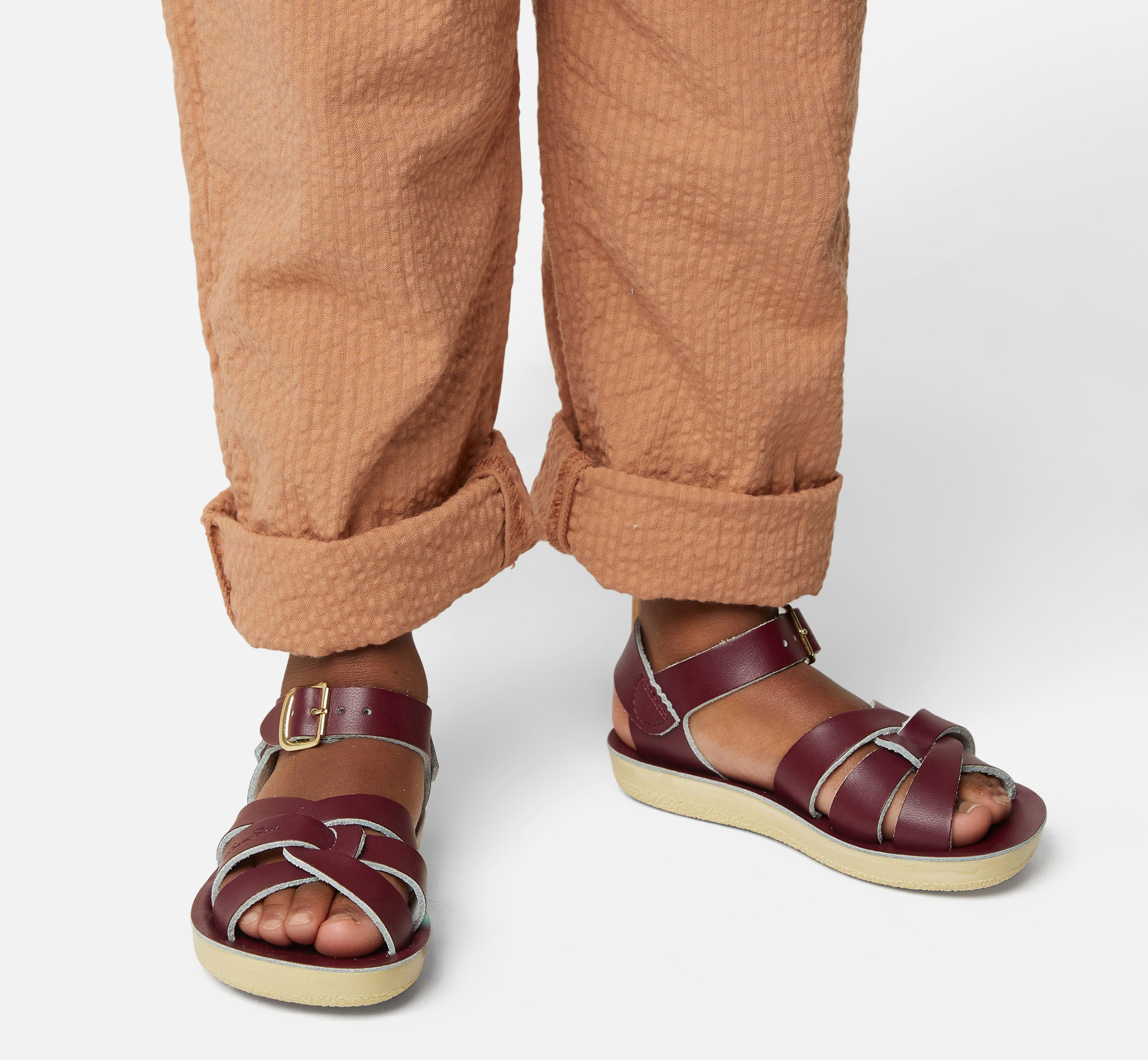Swimmer Claret Kids Sandal - Salt-Water Sandals UK