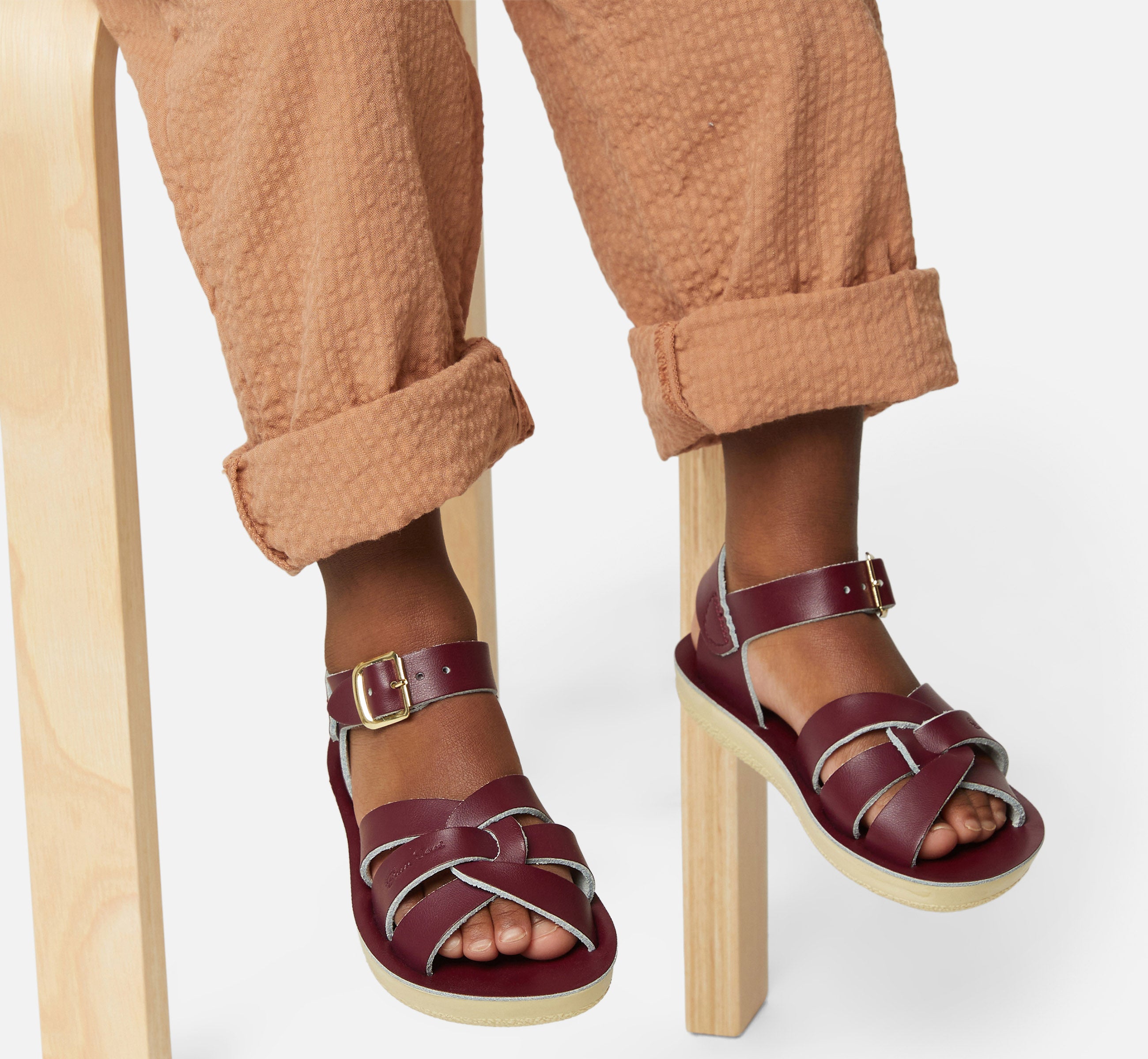 Swimmer Claret Kids Sandal - Salt-Water Sandals UK
