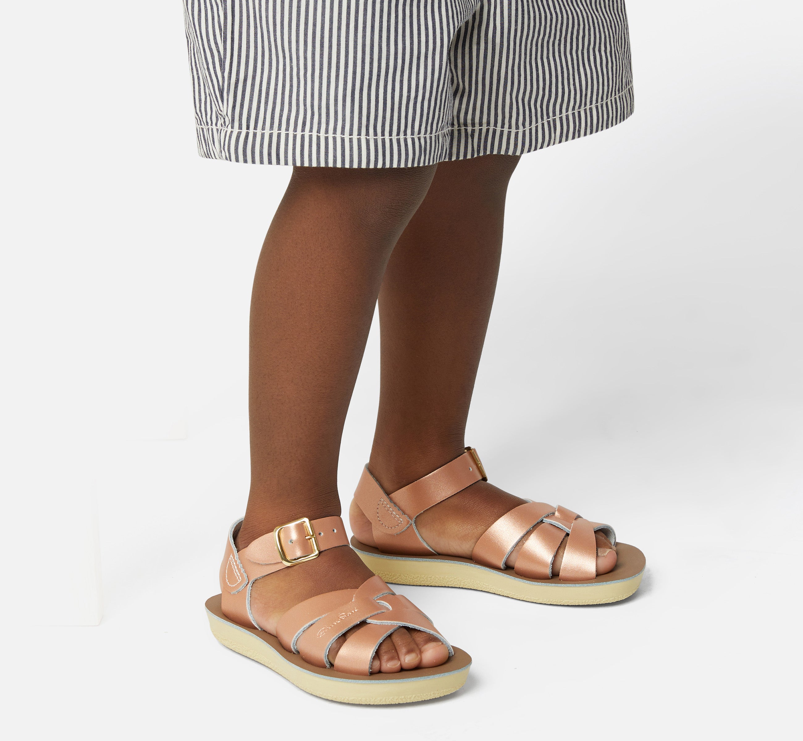 Swimmer Rose Gold Kids Sandal - Salt-Water Sandals UK