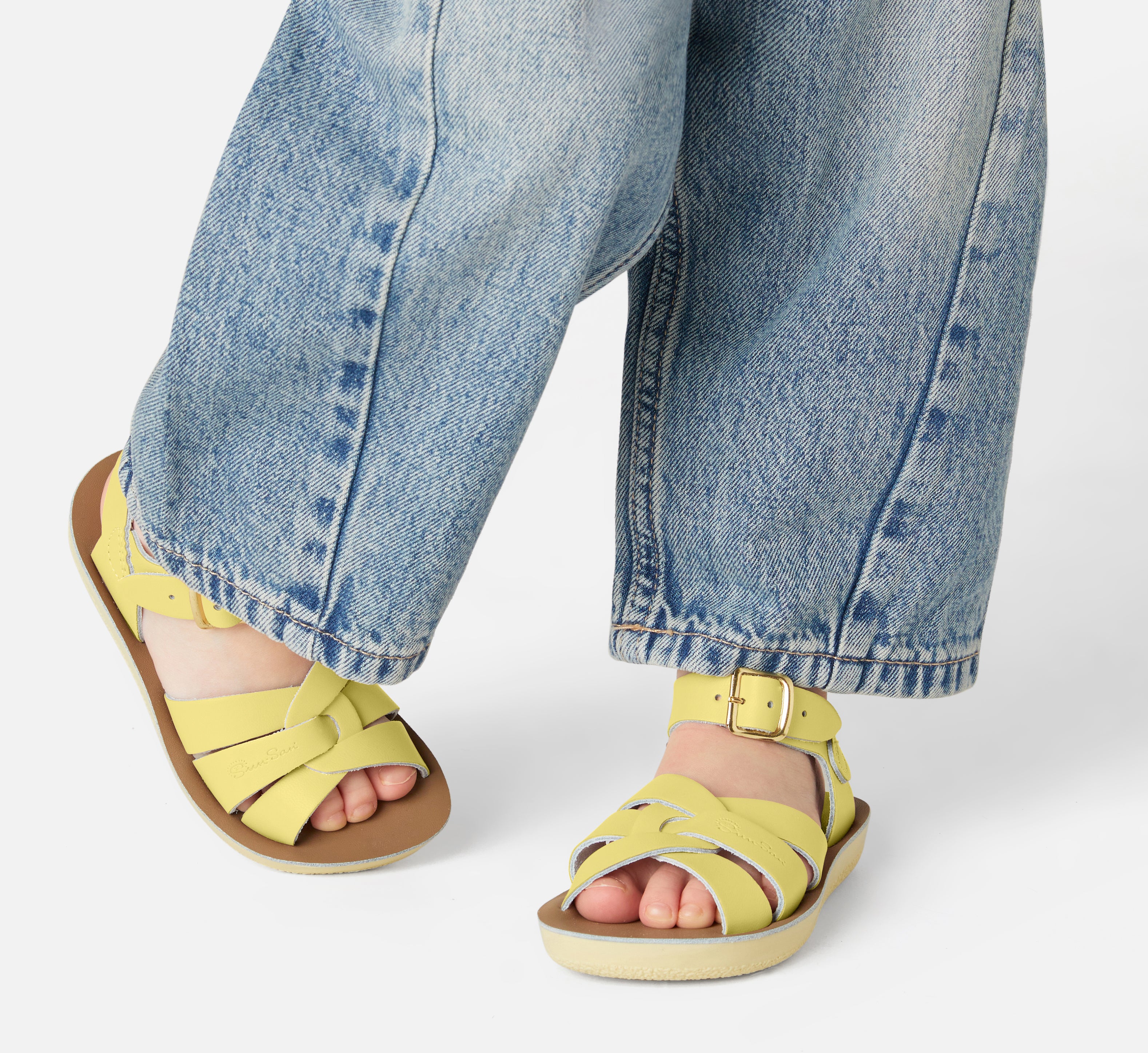 Swimmer Butter Yellow Kids Sandal - Salt-Water Sandals UK