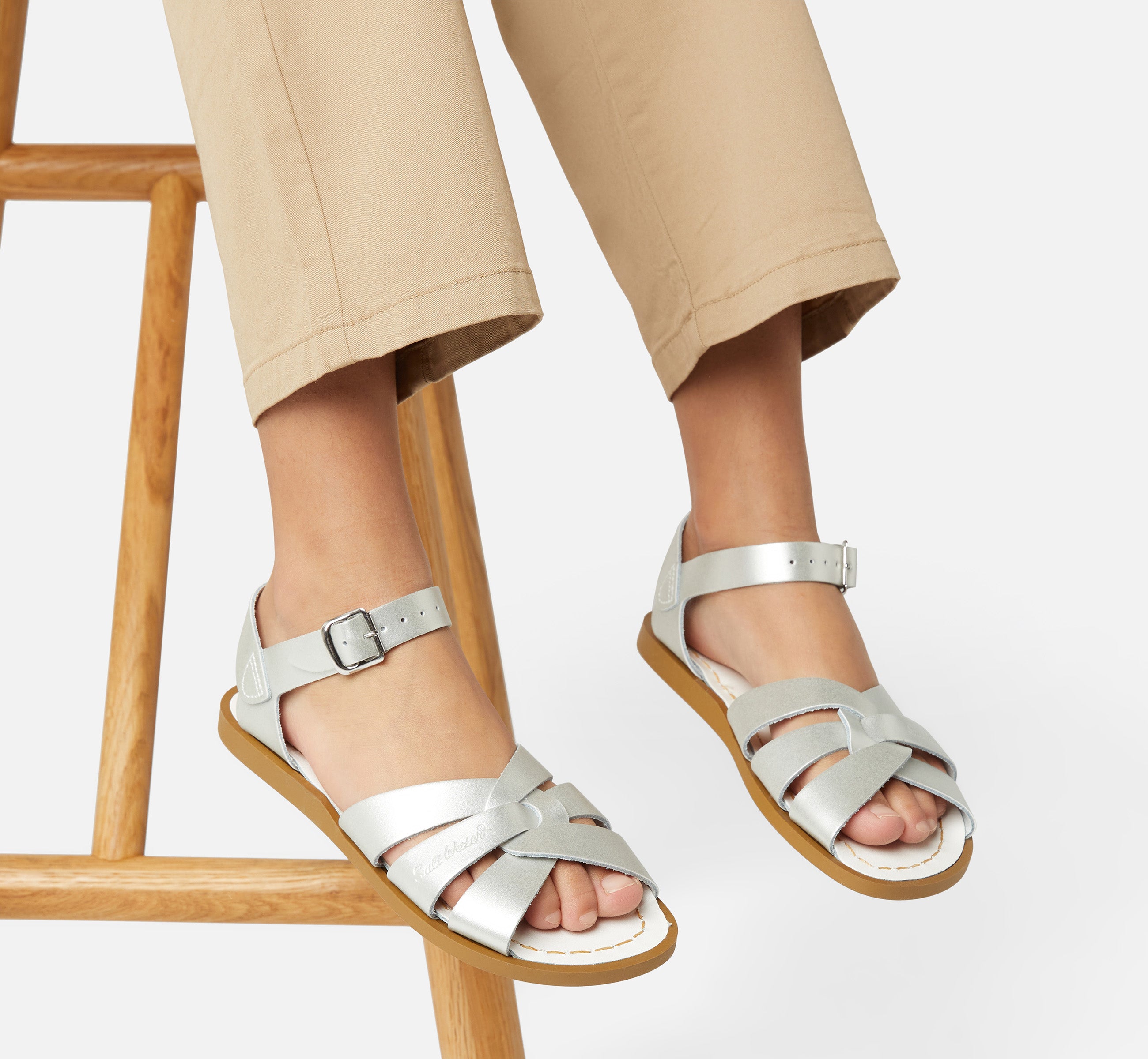 Original Silver Kids Sandal - Salt-Water Sandals UK