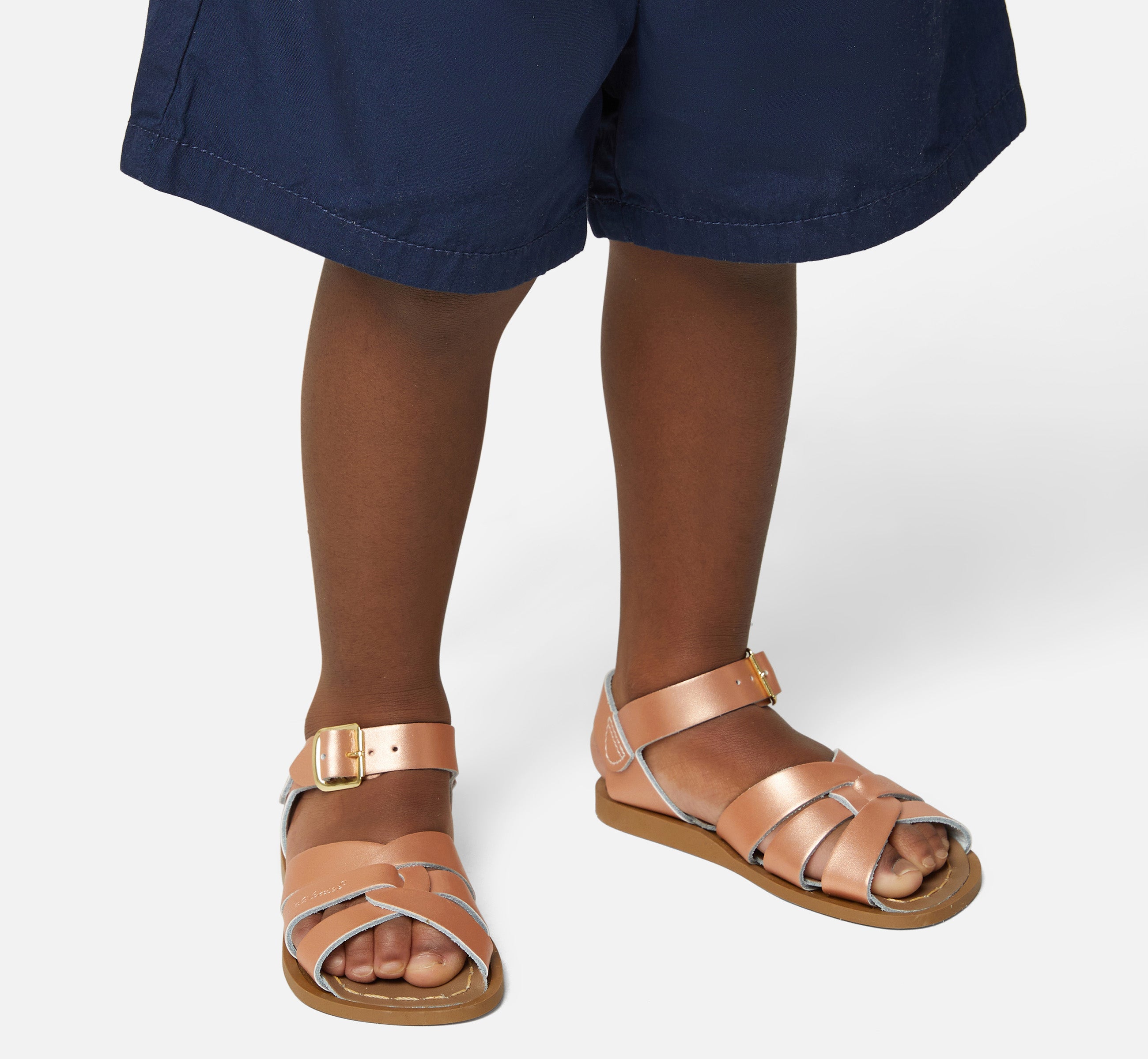 Original Rose Gold Kids Sandal - Salt-Water Sandals UK