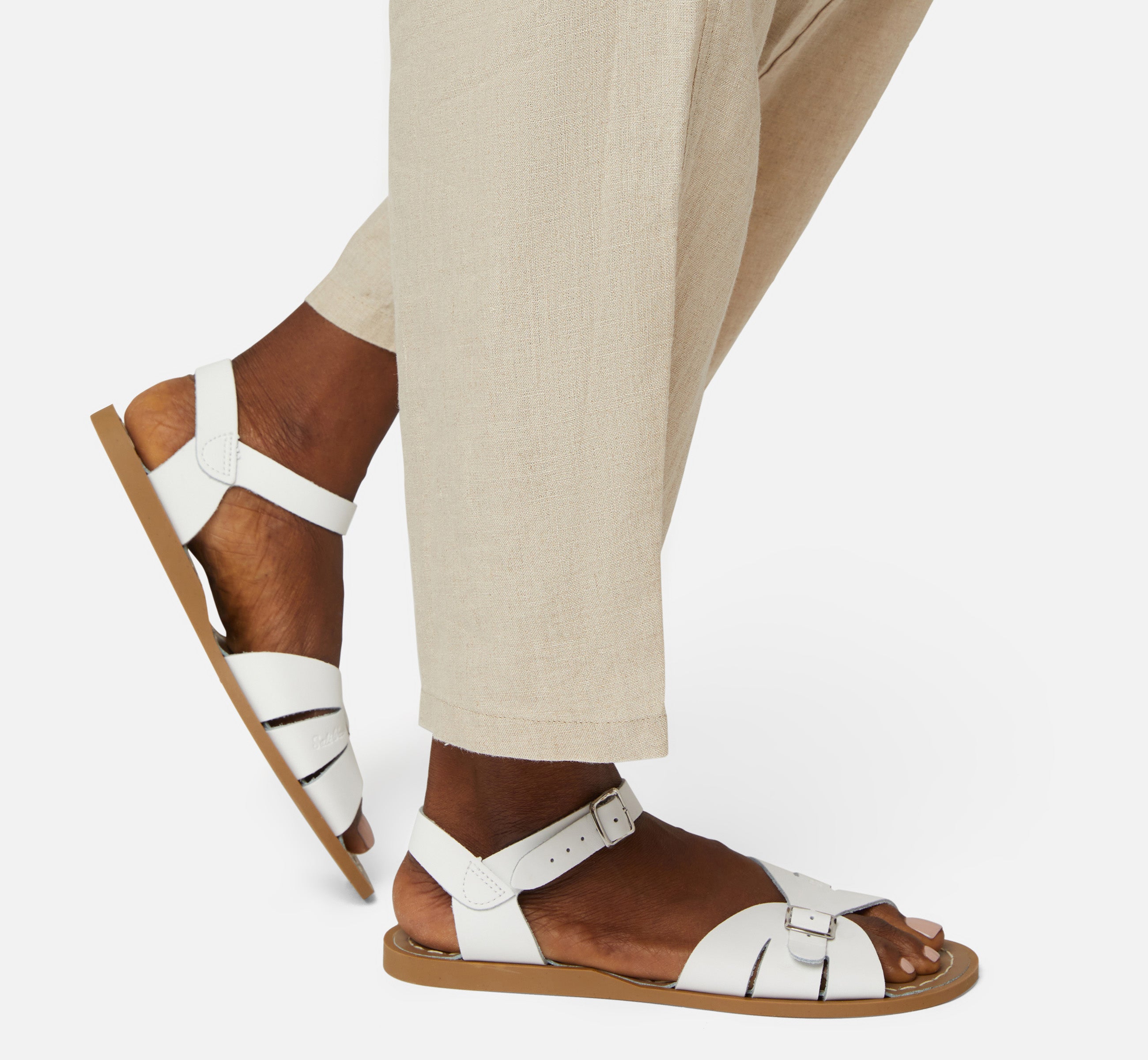 Classic White Womens Sandal - Salt-Water Sandals UK