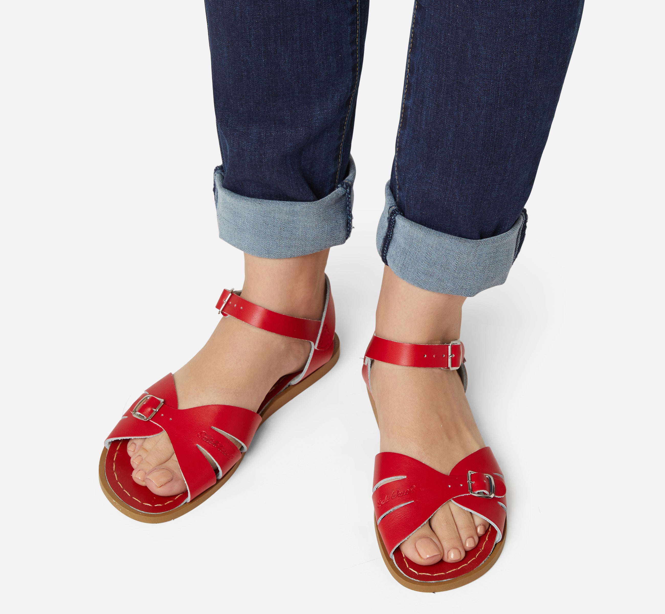 Classic Red Womens Sandal - Salt-Water Sandals UK