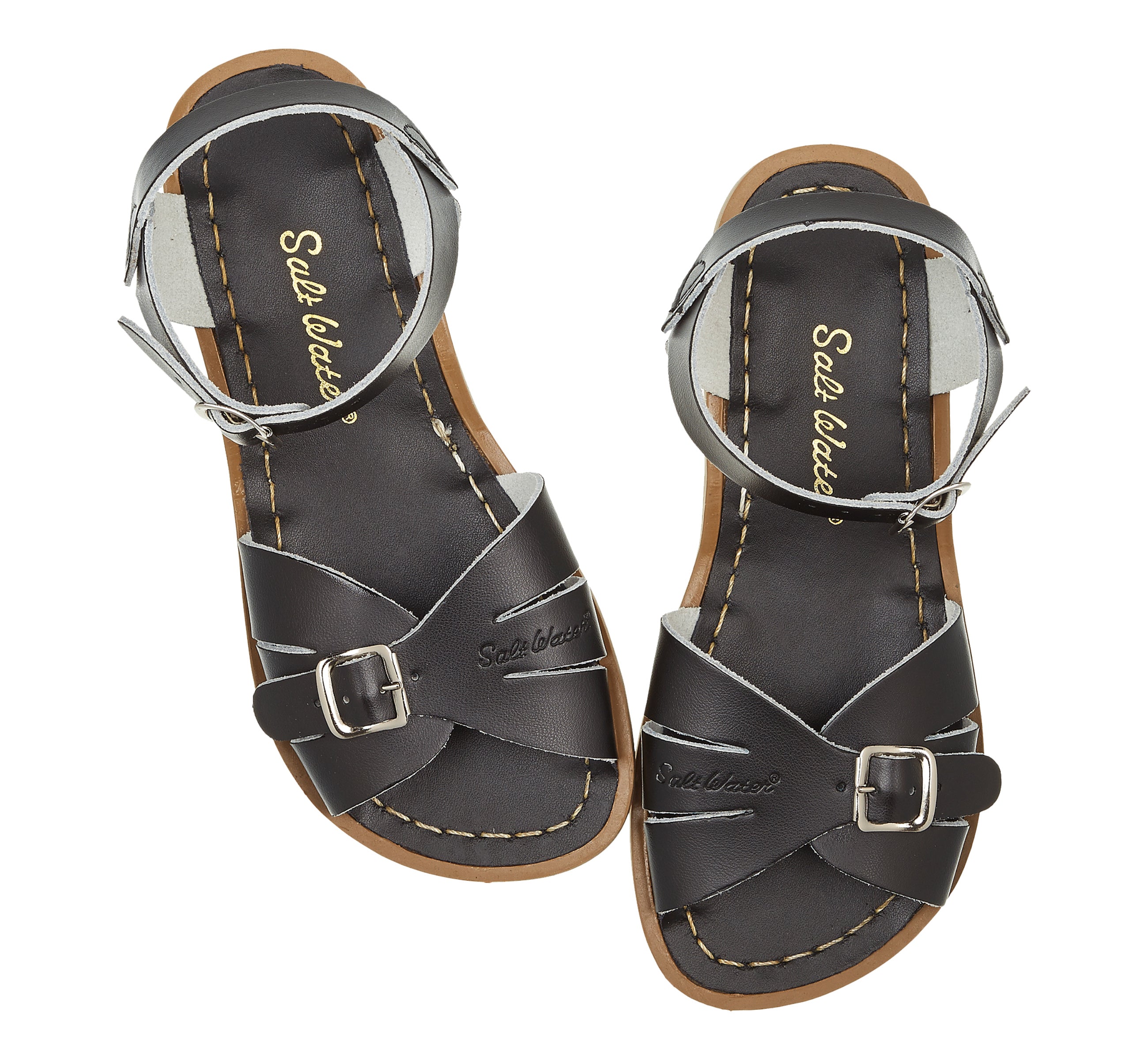 Classic Black Womens Sandal - Salt-Water Sandals UK