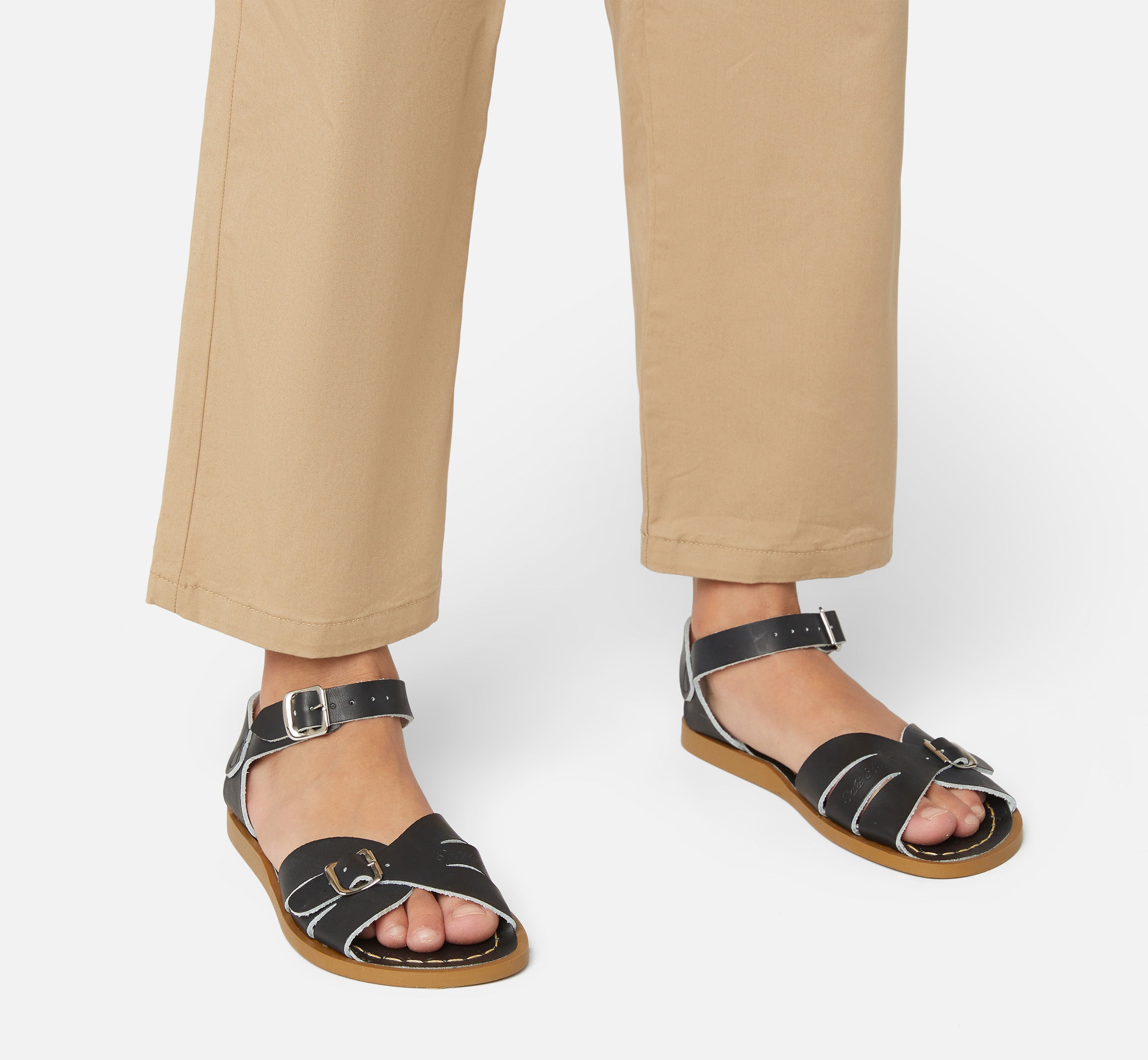 Classic Black Kids Sandal - Salt-Water Sandals UK