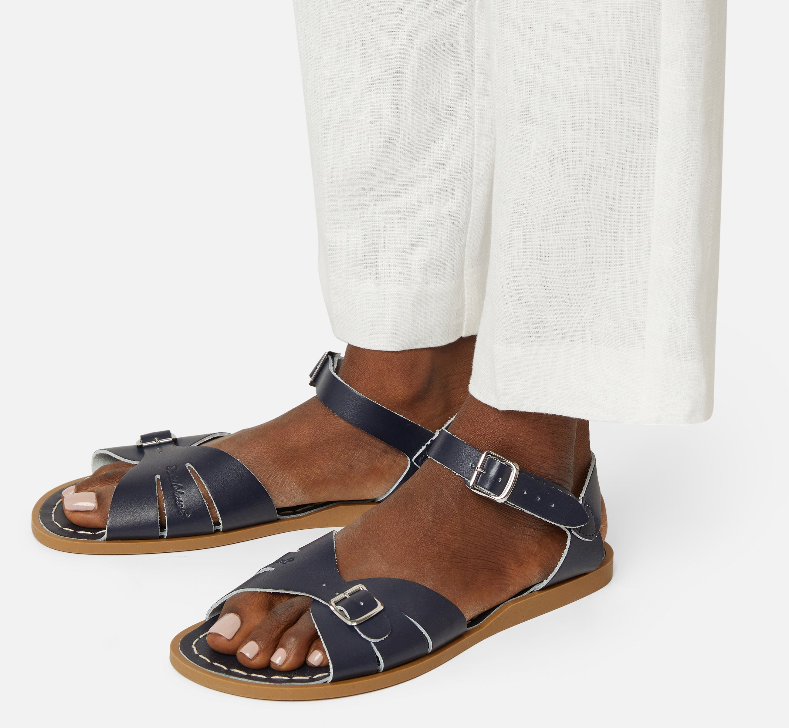 Classic Navy Womens Sandal - Salt-Water Sandals UK