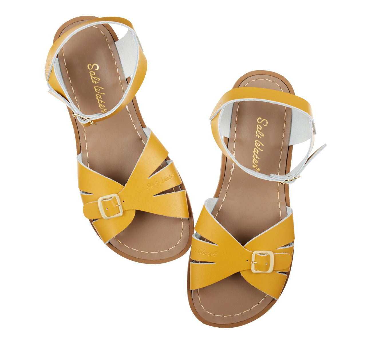 Classic Mustard Womens Sandal - Salt-Water Sandals UK