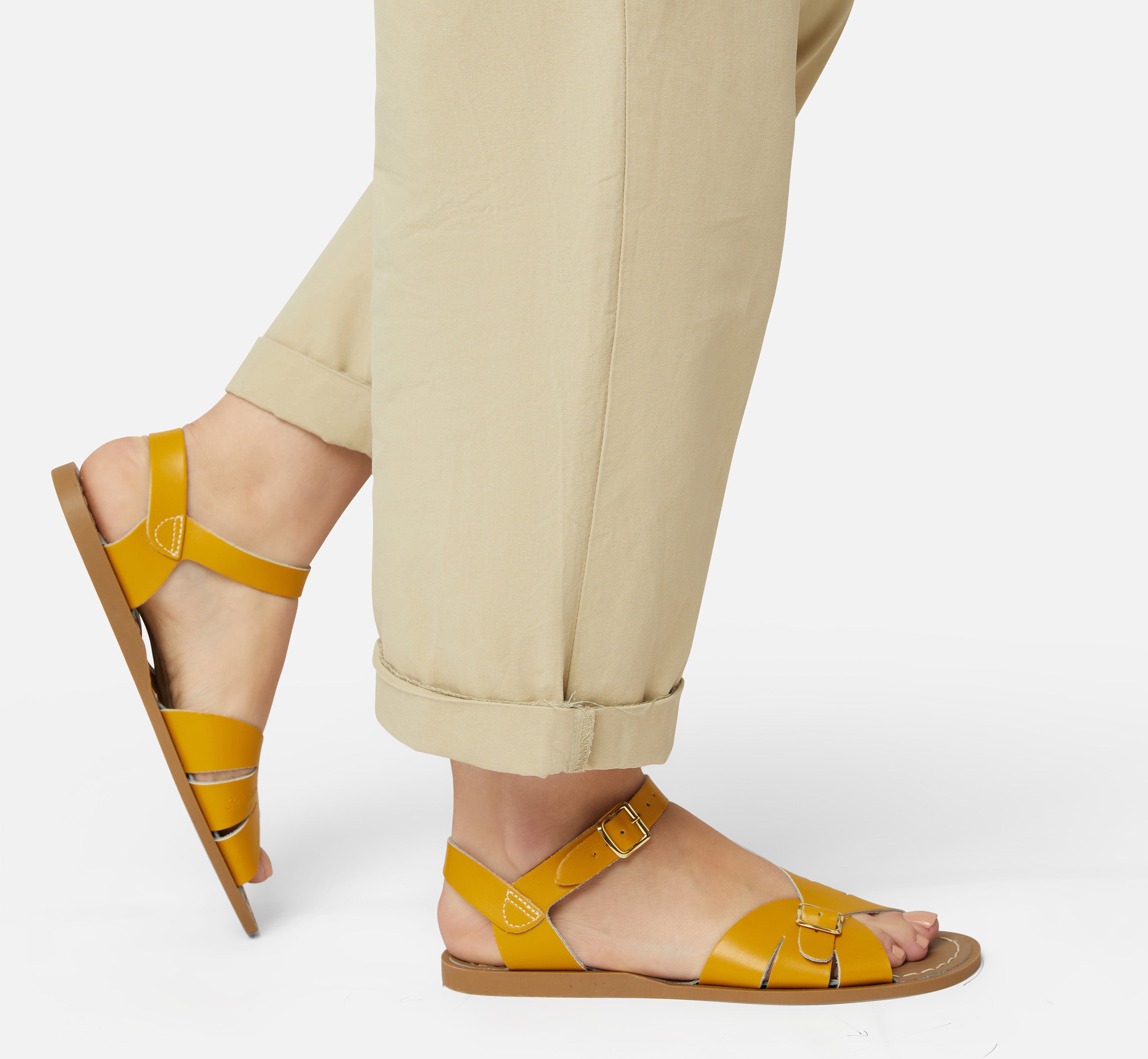 Classic Mustard Womens Sandal - Salt-Water Sandals UK