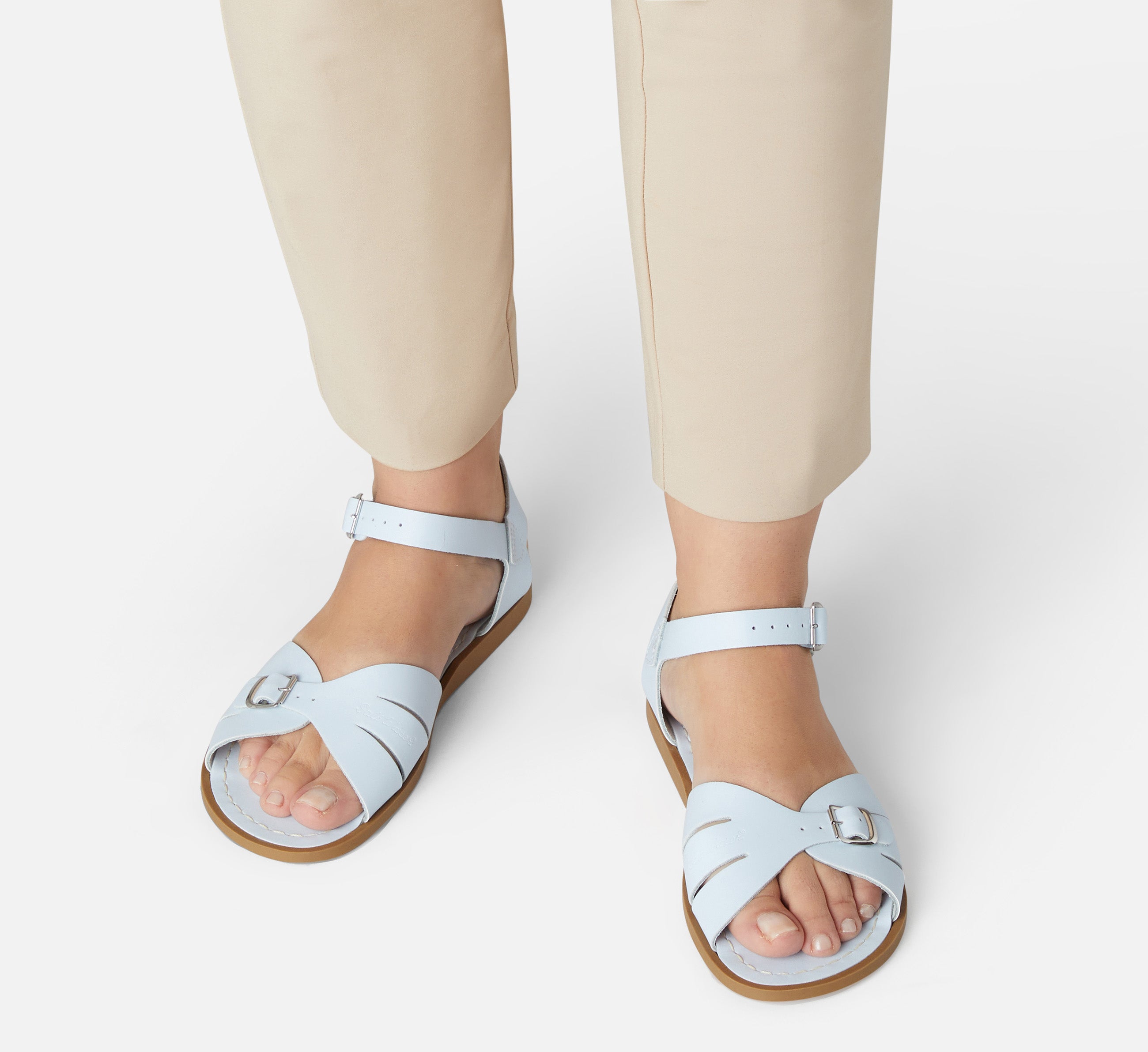 Classic Light Blue Womens Sandal - Salt-Water Sandals UK