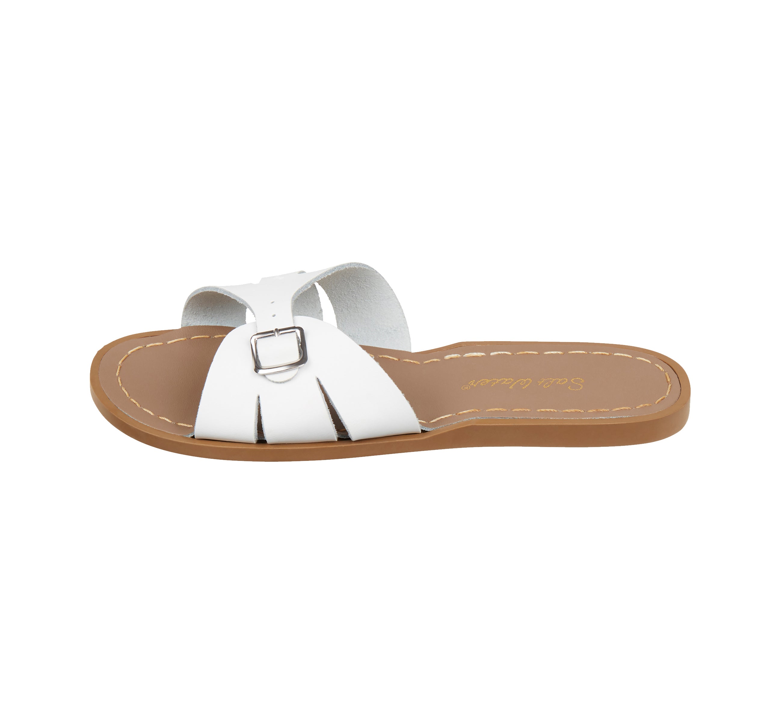 Classic Slide White Womens Sandal - Salt-Water Sandals UK
