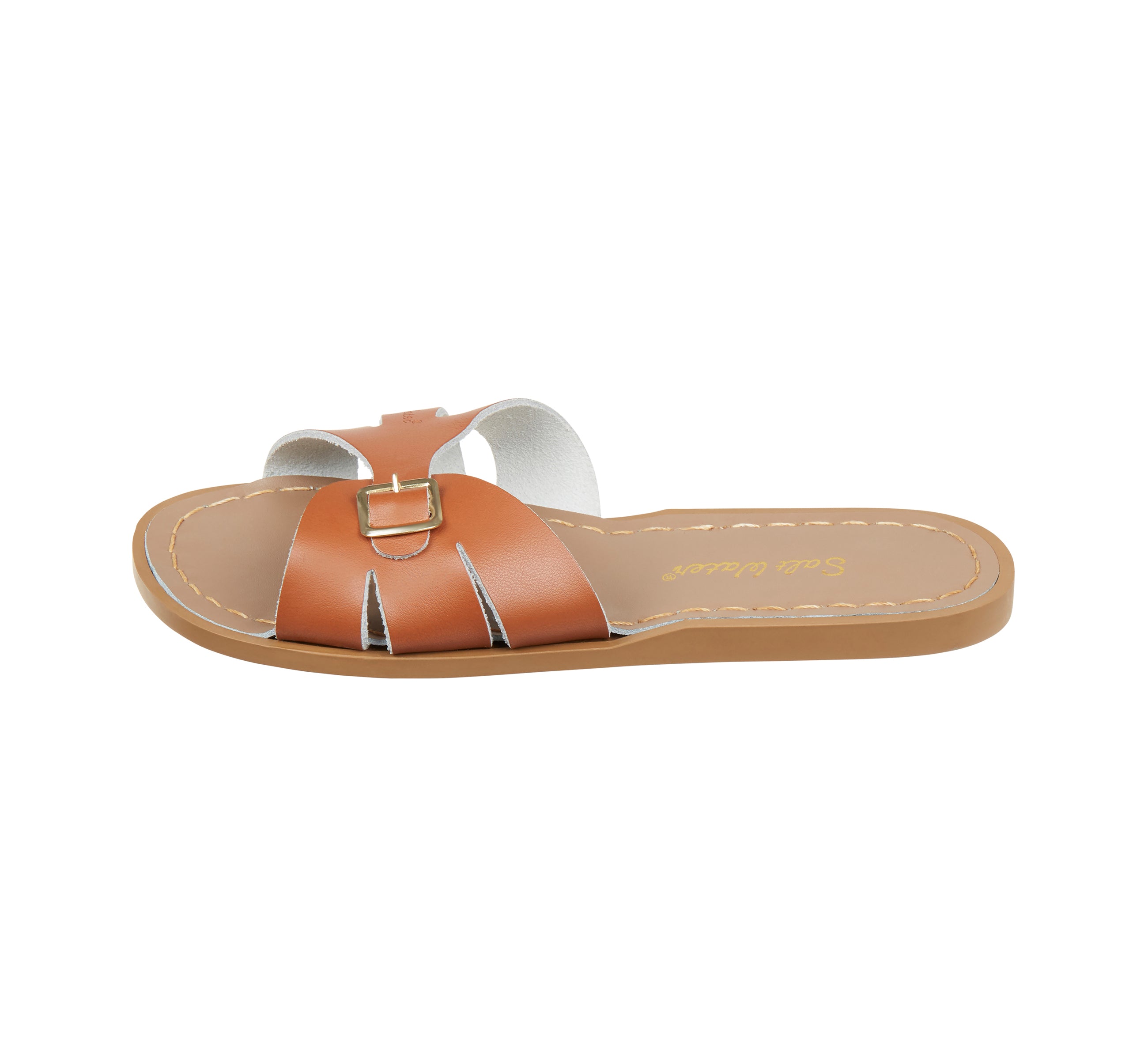 Classic Slide Tan Womens Sandal - Salt-Water Sandals UK