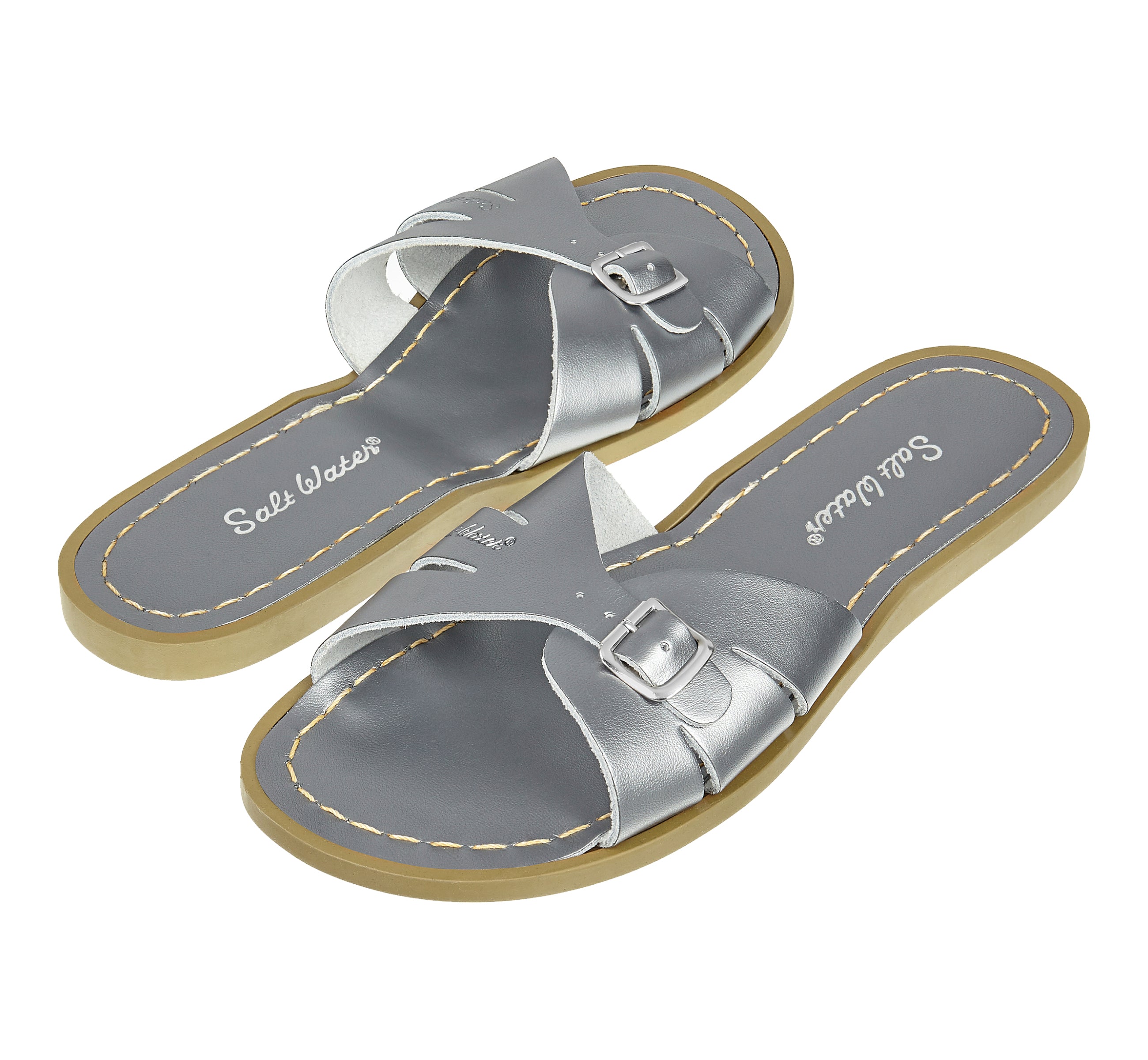 Classic Slide Pewter Womens Sandal