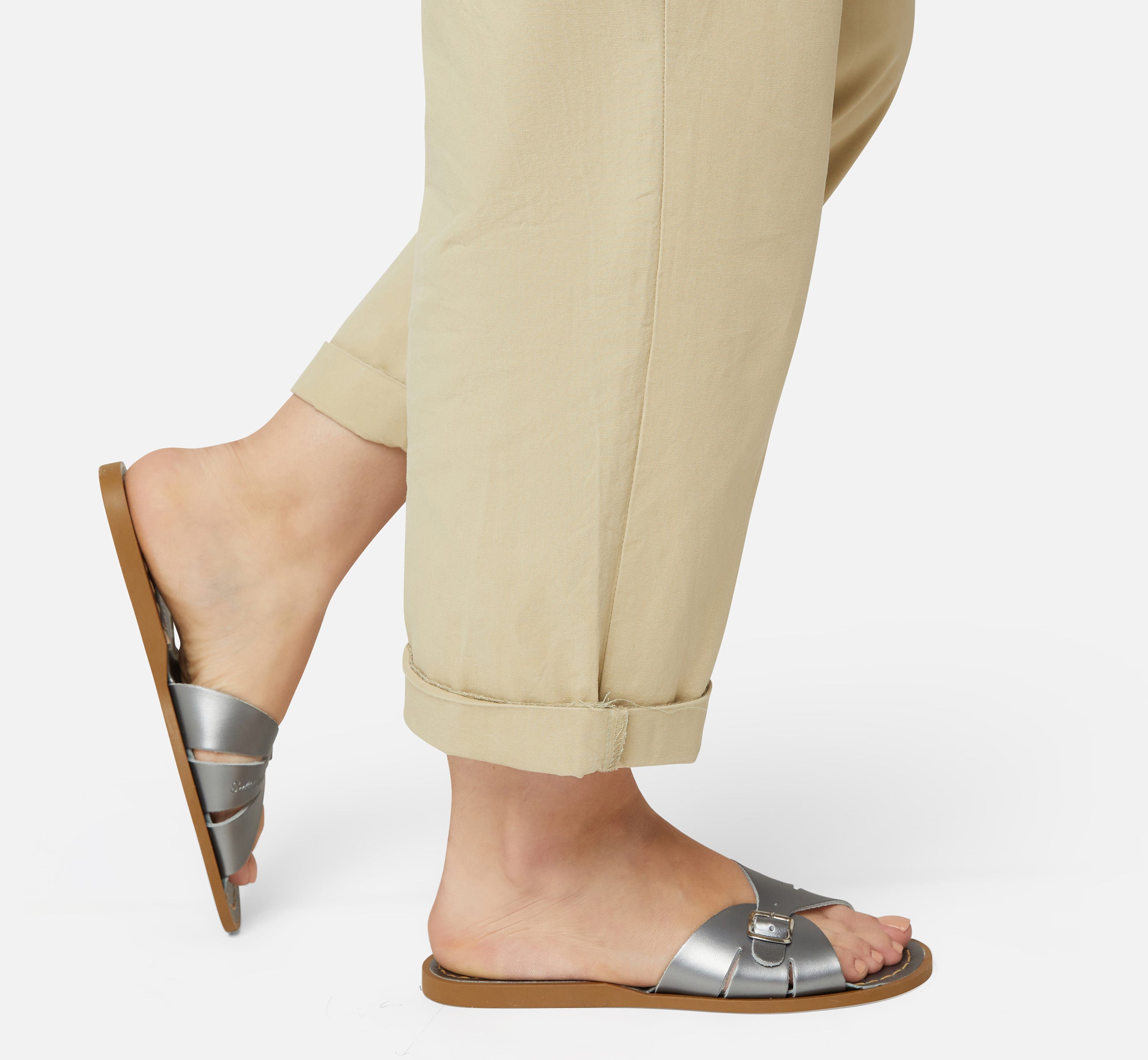 Classic Slide Pewter Womens Sandal - Salt-Water Sandals UK