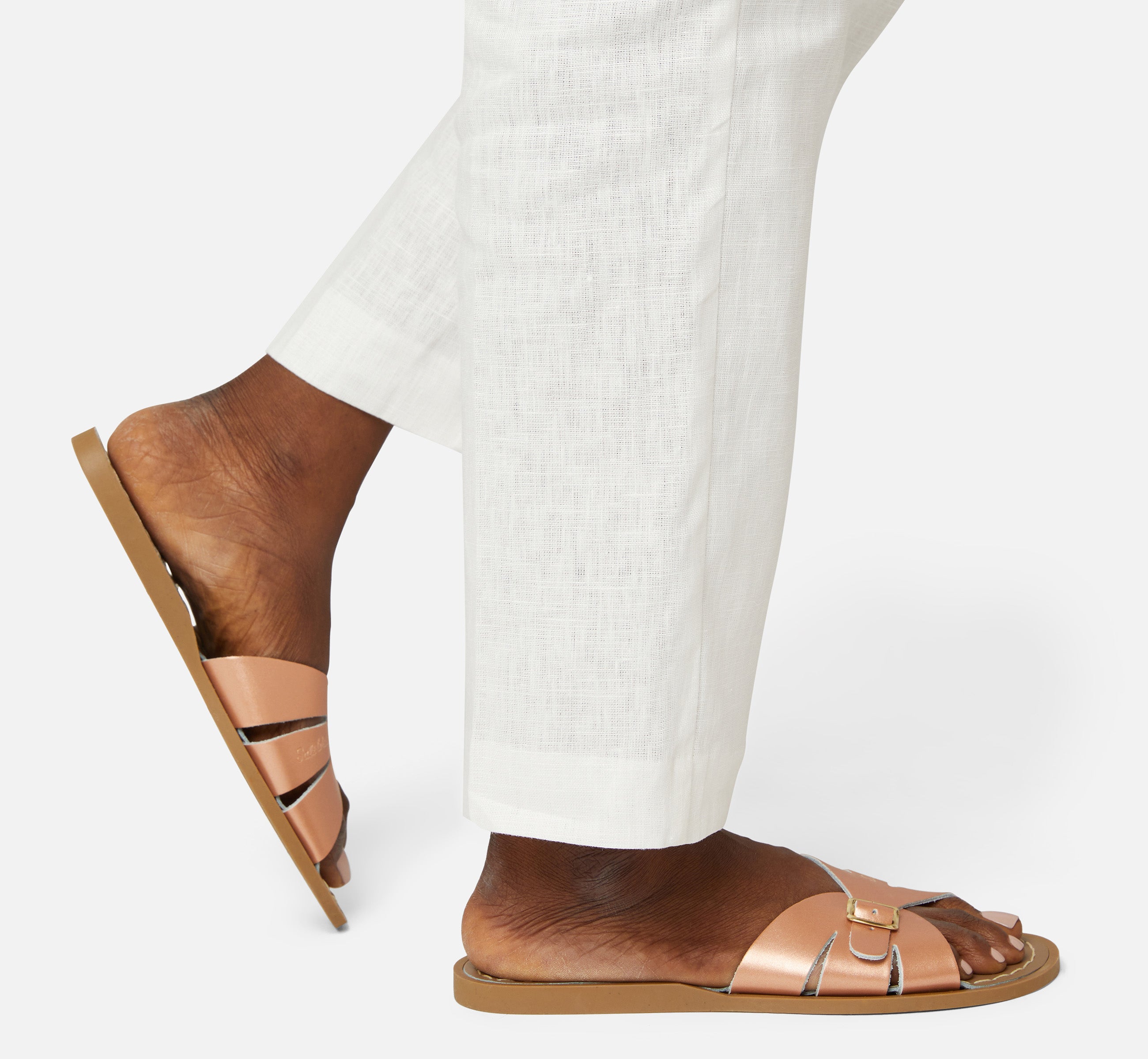 Classic Slide Rose Gold Womens Sandal - Salt-Water Sandals UK