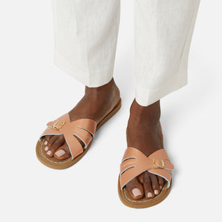 Classic Slide Rose Gold Womens Sandal - Salt-Water Sandals UK