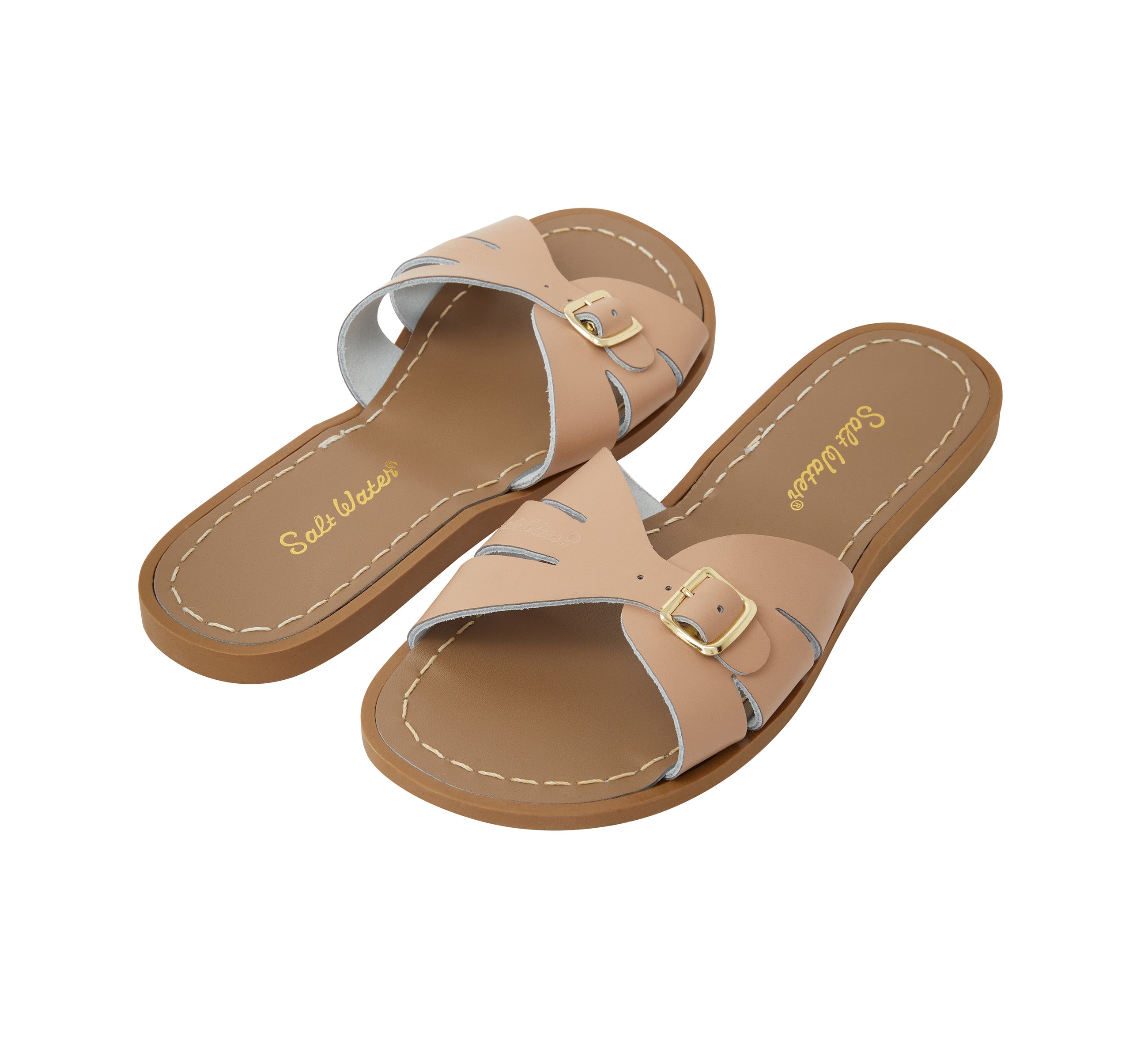 Classic Slide Latte Womens Sandal - Salt-Water Sandals UK