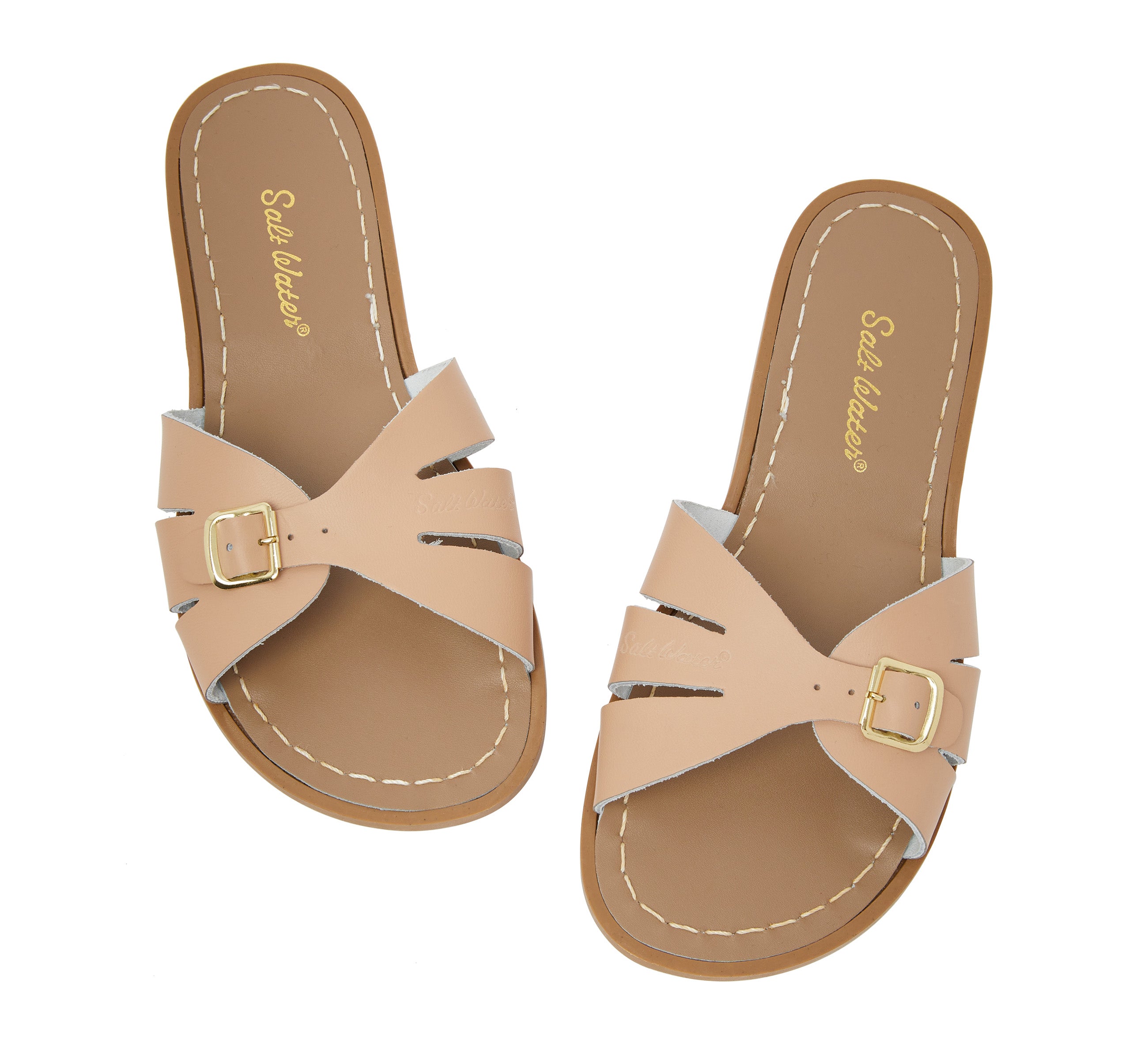 Classic Slide Latte Womens Sandal - Salt-Water Sandals UK