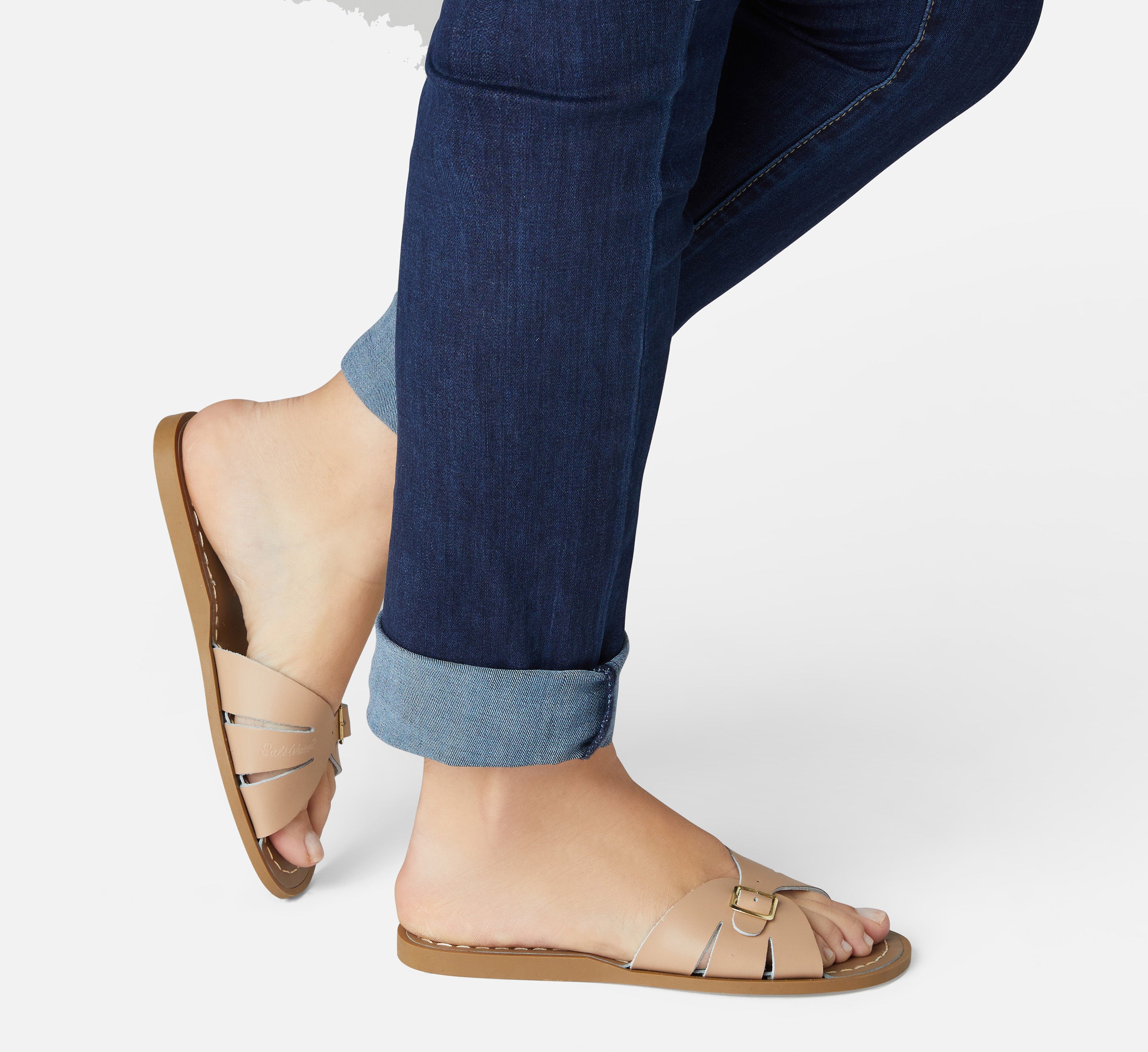 Classic Slide Latte Womens Sandal - Salt-Water Sandals UK