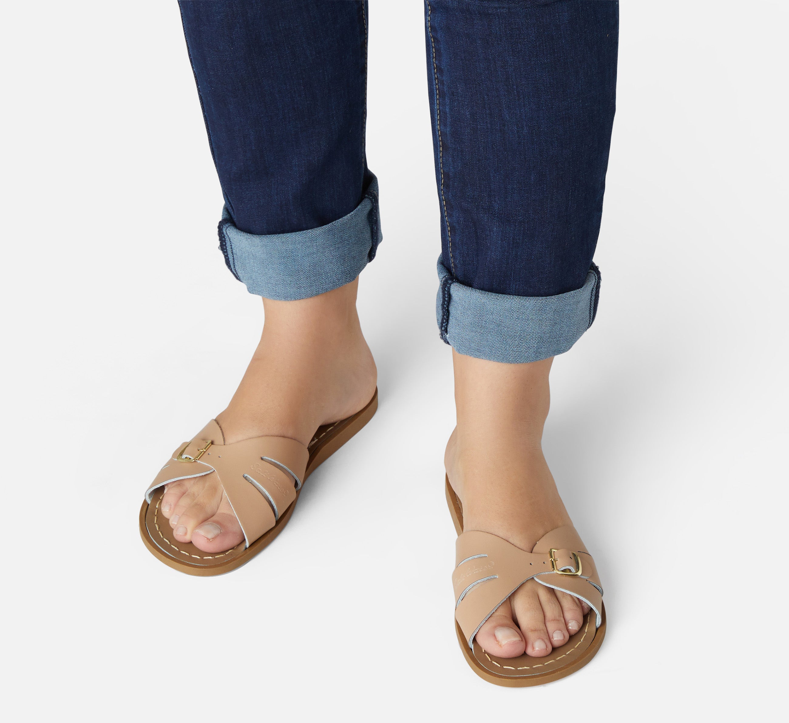 Classic Slide Latte Womens Sandal - Salt-Water Sandals UK