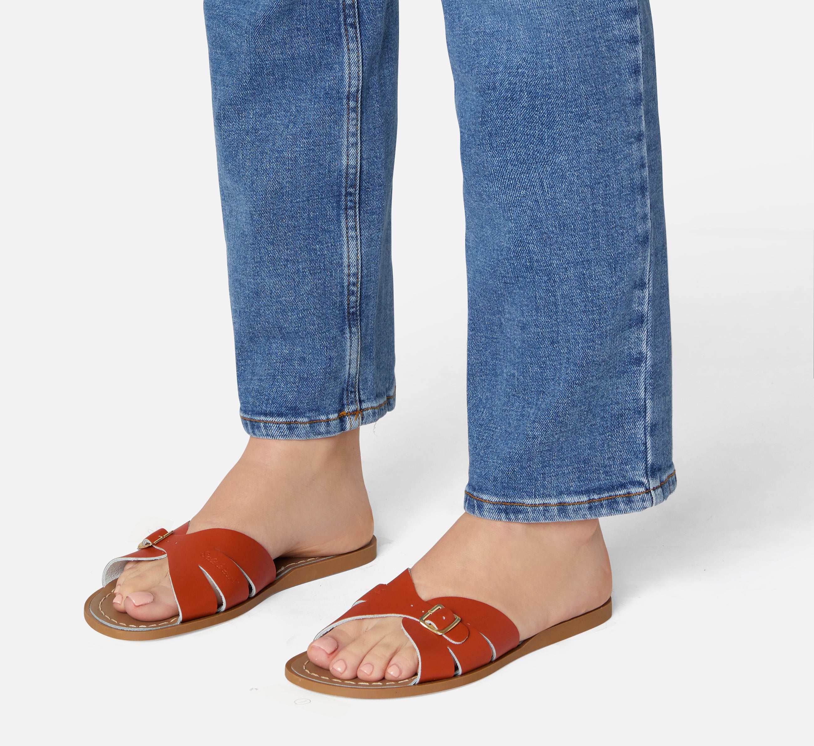 Classic Slide Paprika Womens Sandal - Salt-Water Sandals UK