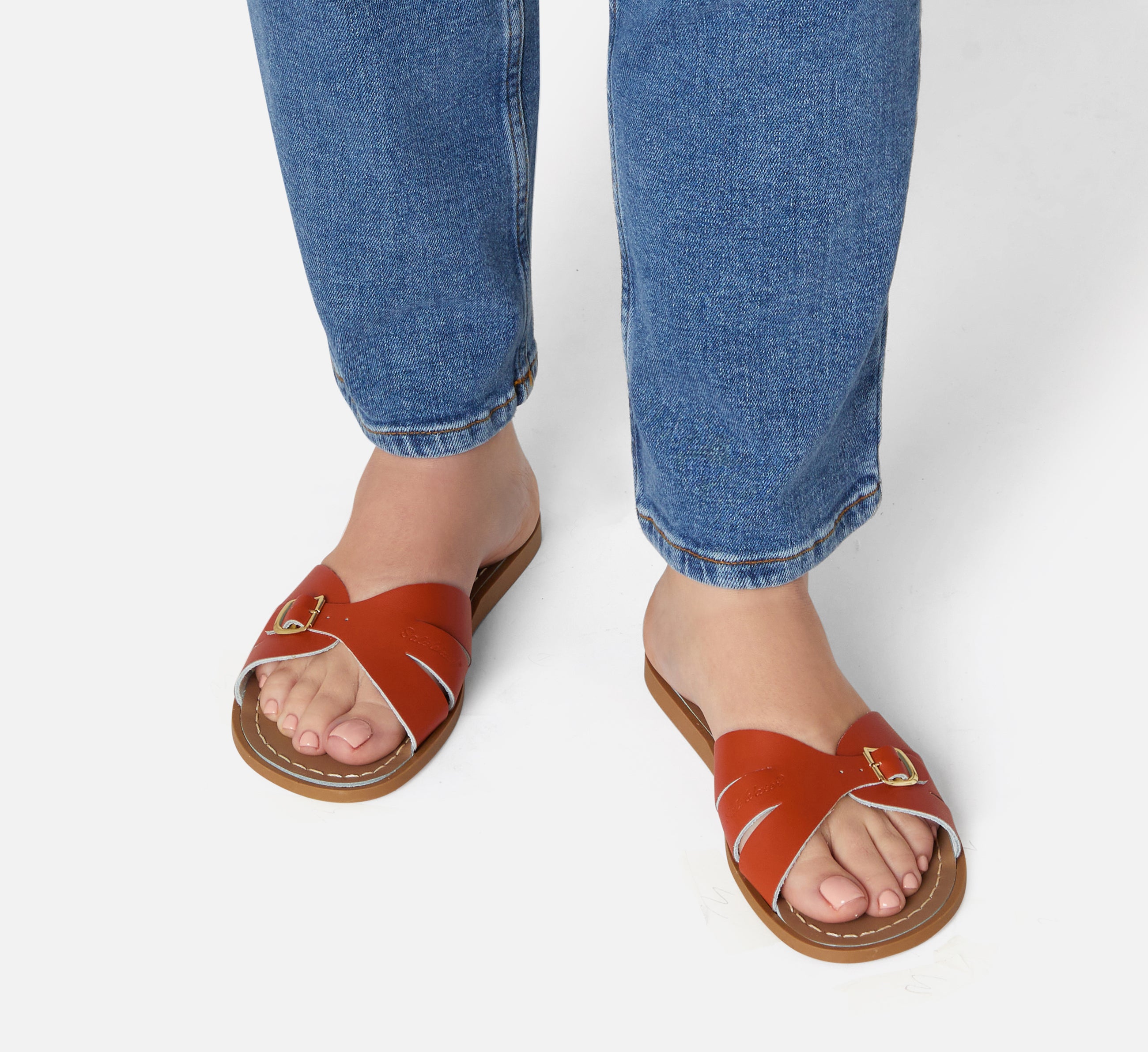 Classic Slide Paprika Womens Sandal - Salt-Water Sandals UK