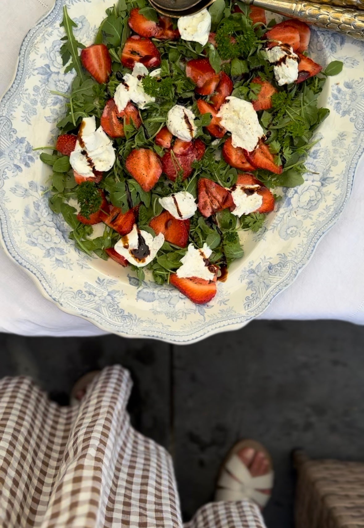 Seasonal Strawberry &  Buffalo Mozzarella Salad by @tarasbusykitchen