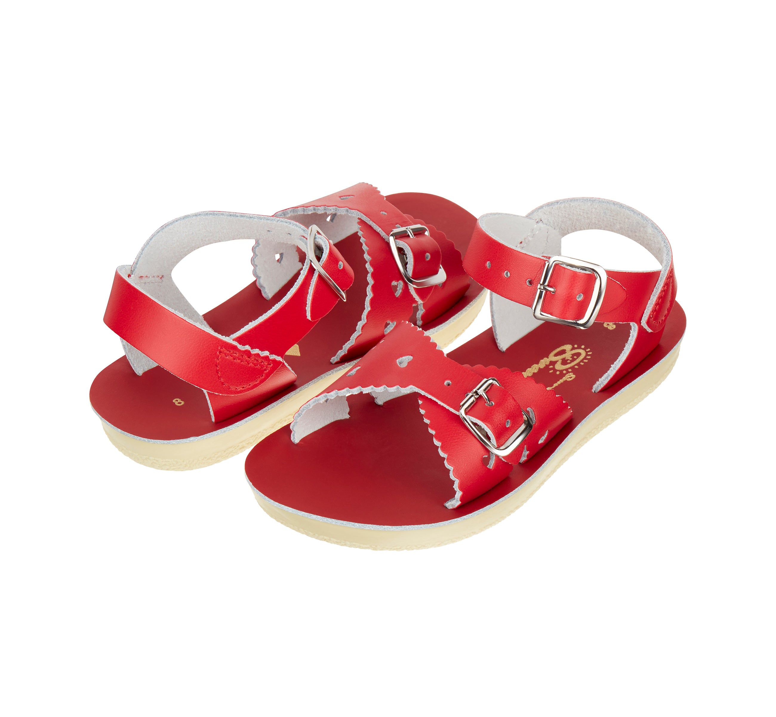 Sweetheart Red Kids Sandal - Salt-Water Sandals UK