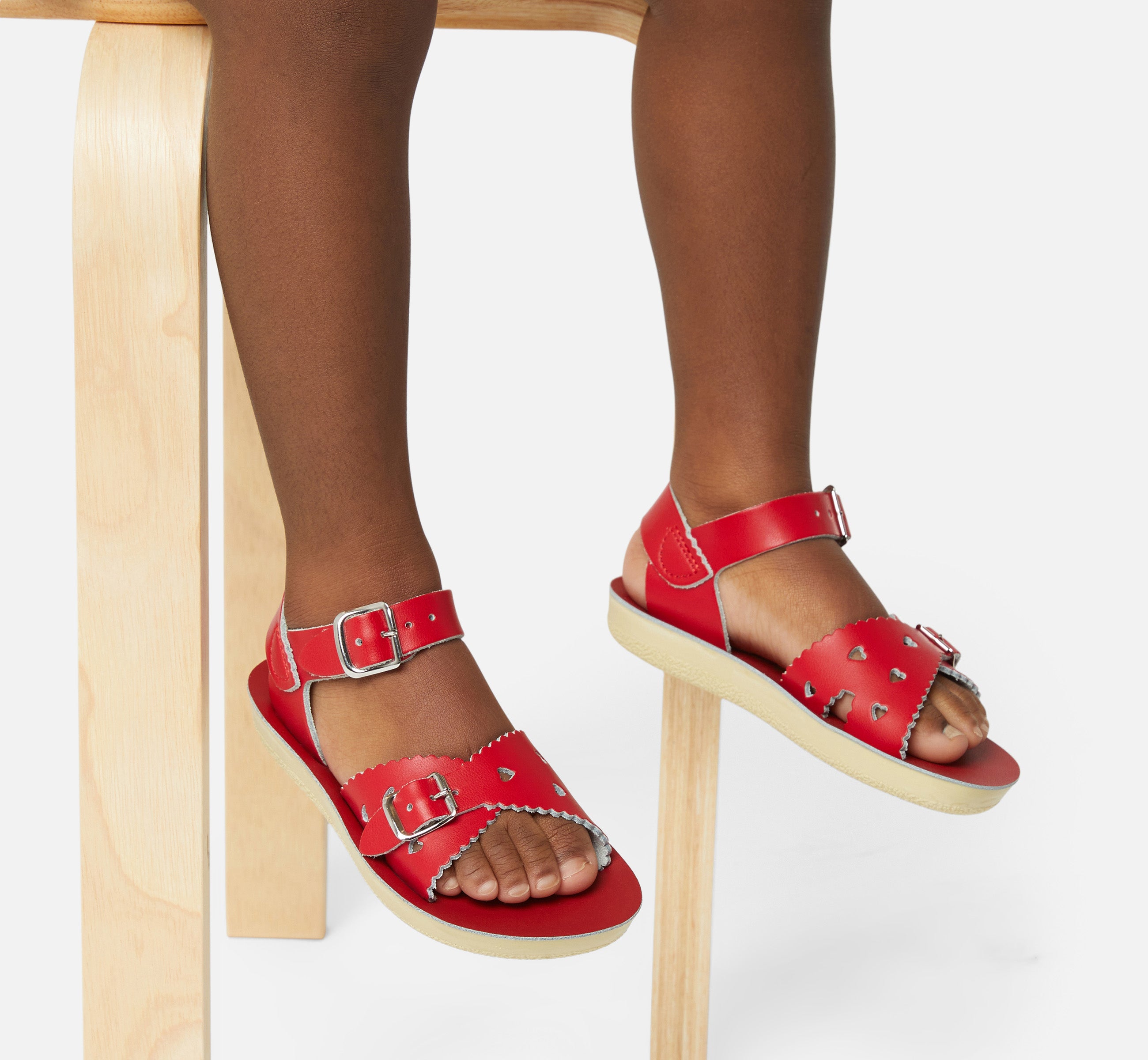 Sweetheart Red Kids Sandal - Salt-Water Sandals UK