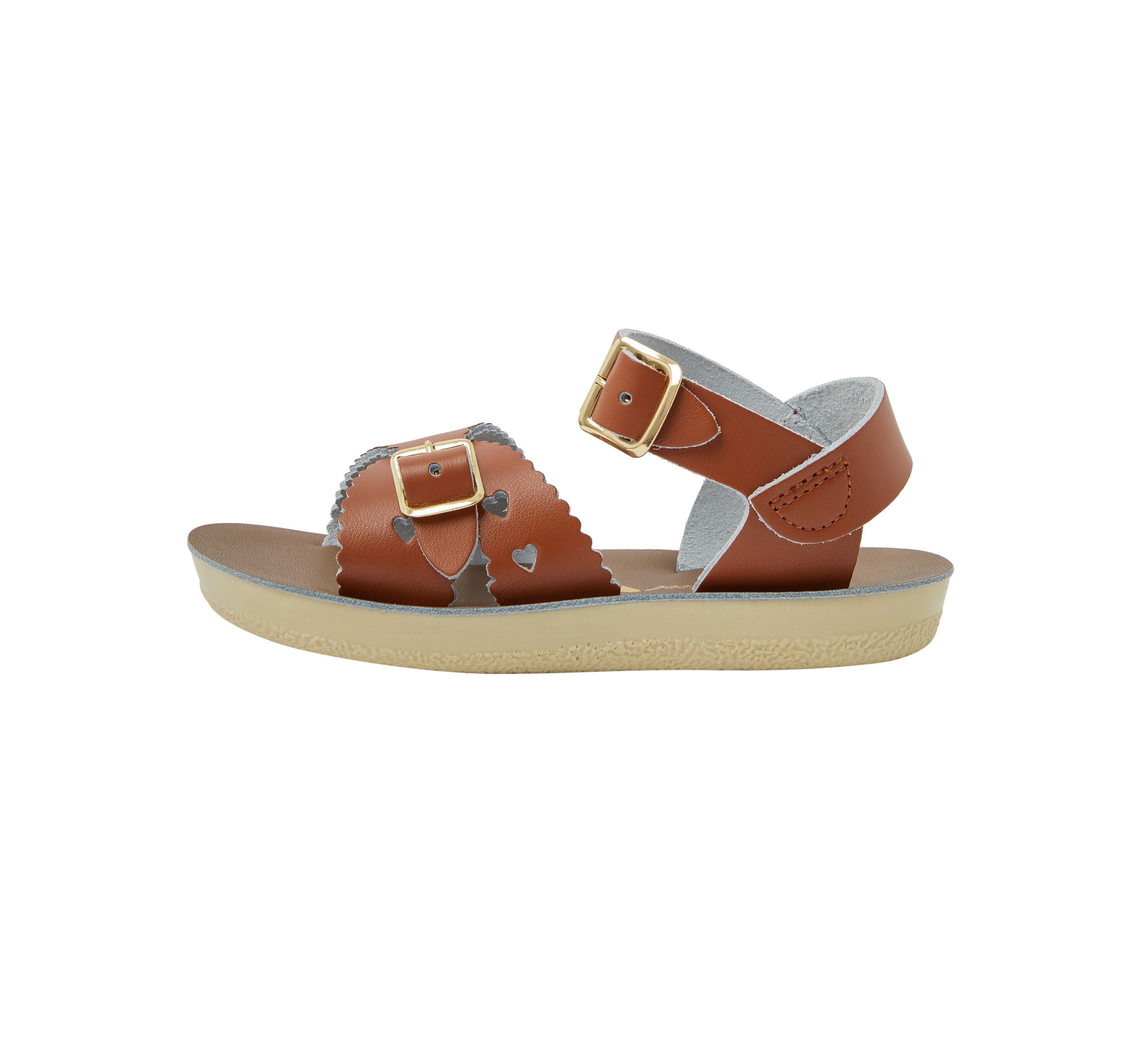 Sweetheart Tan Kids Sandal - Salt-Water Sandals UK