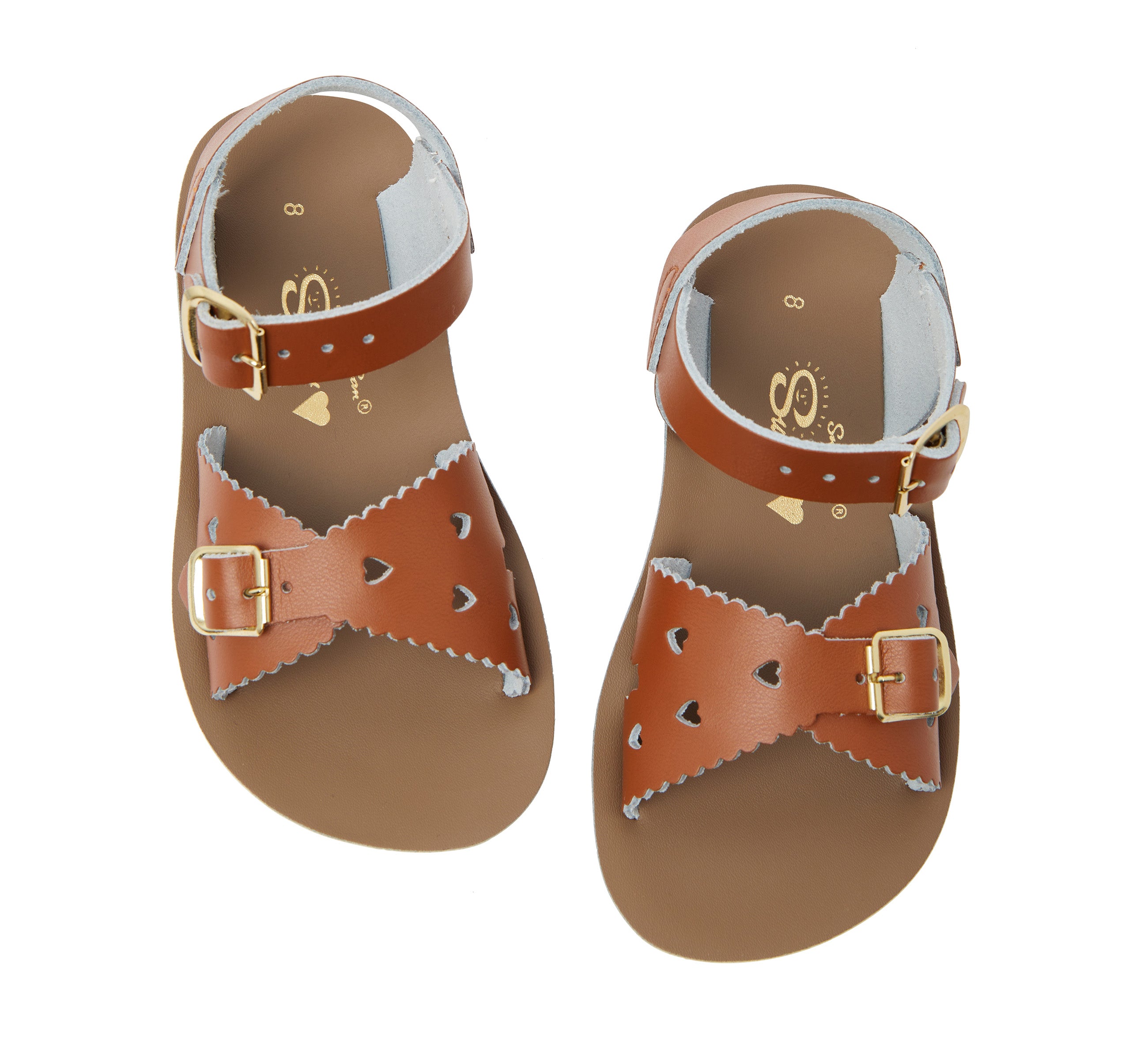 Sweetheart Tan Kids Sandal - Salt-Water Sandals UK