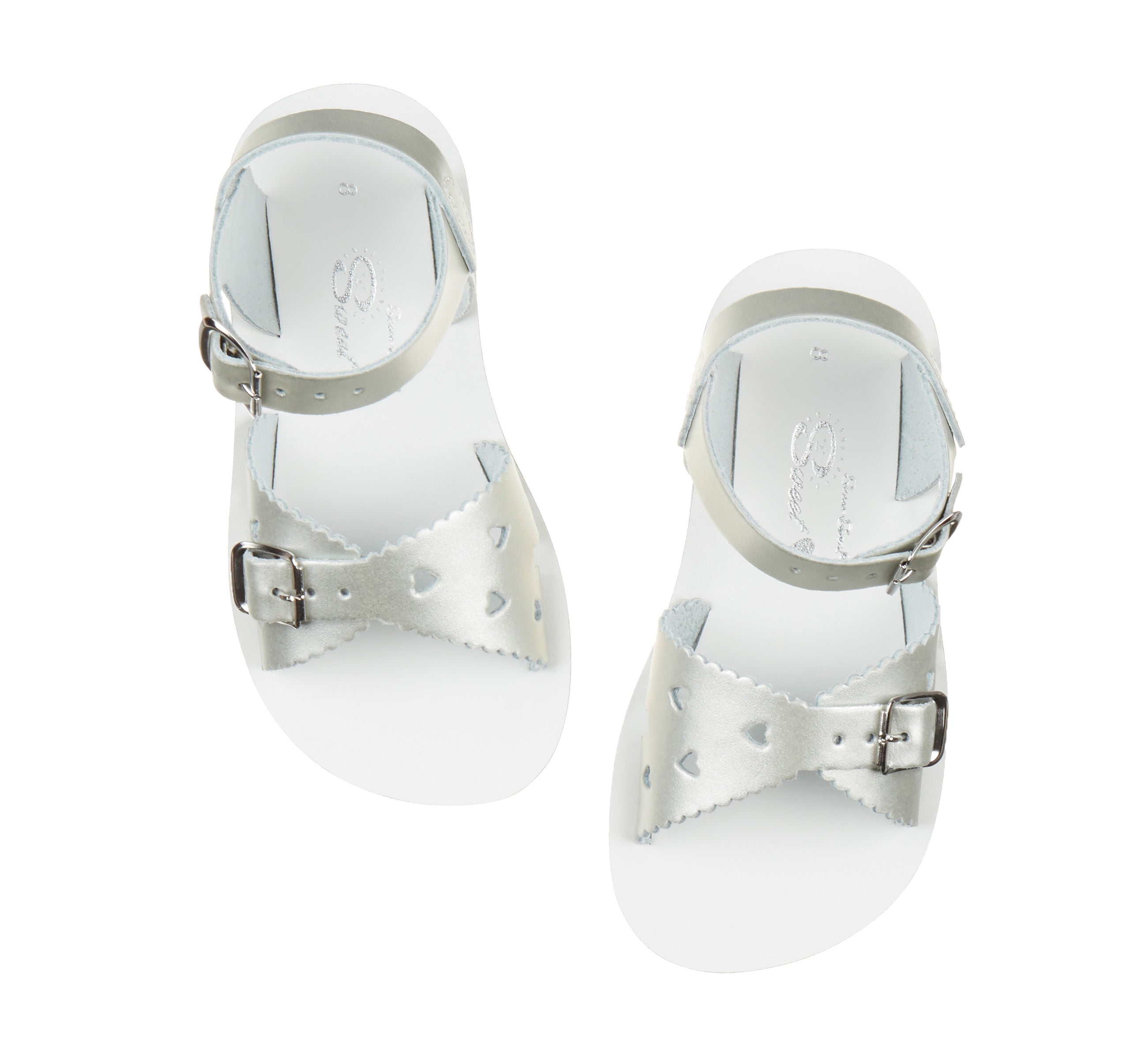 Sweetheart Silver Kids Sandal - Salt-Water Sandals UK