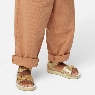 Sweetheart Gold Kids Sandal - Kids Wide Fit Sandals - Salt-Water Sandals UK