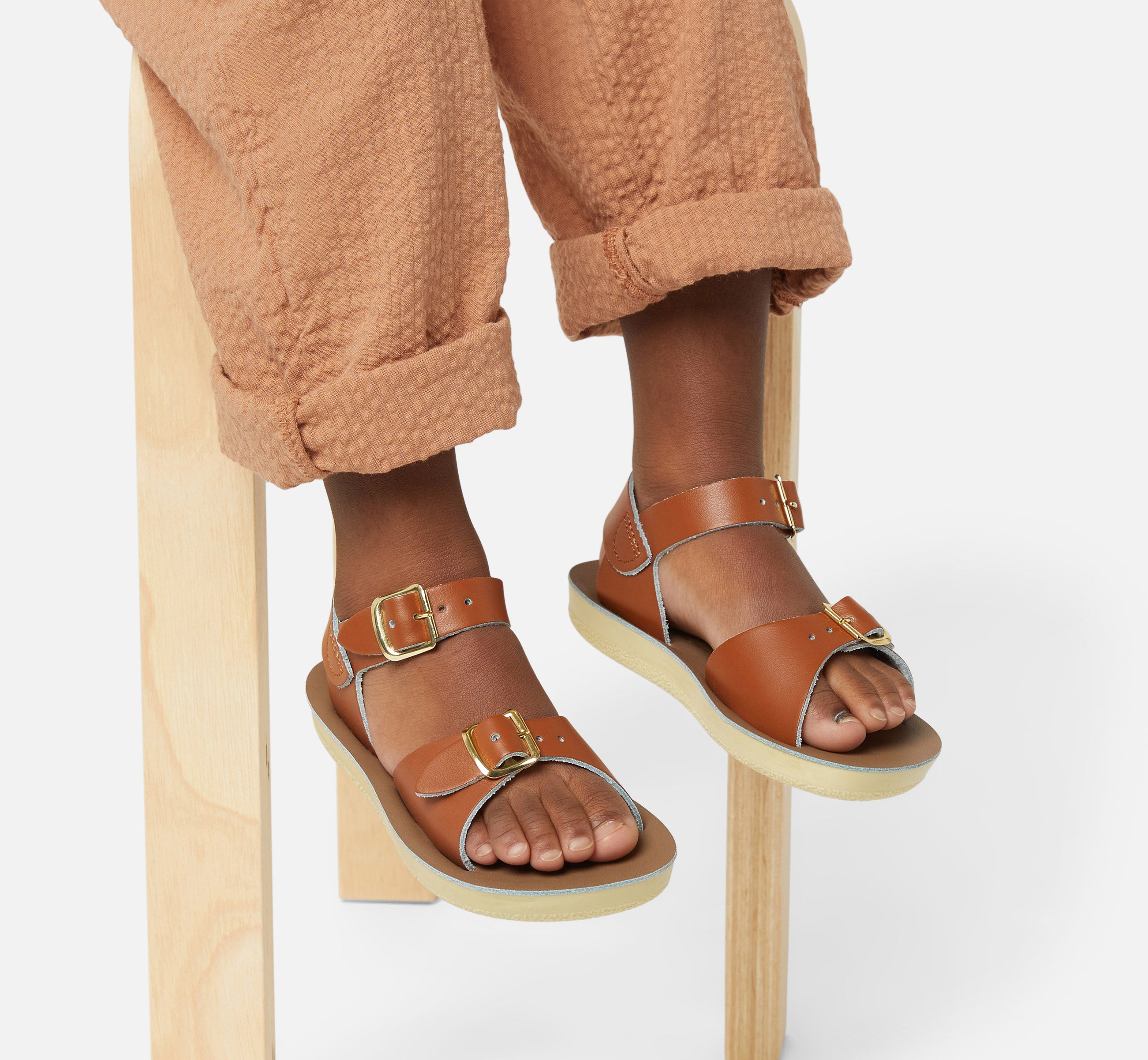 Surfer Tan Kids Sandal - Salt-Water Sandals UK