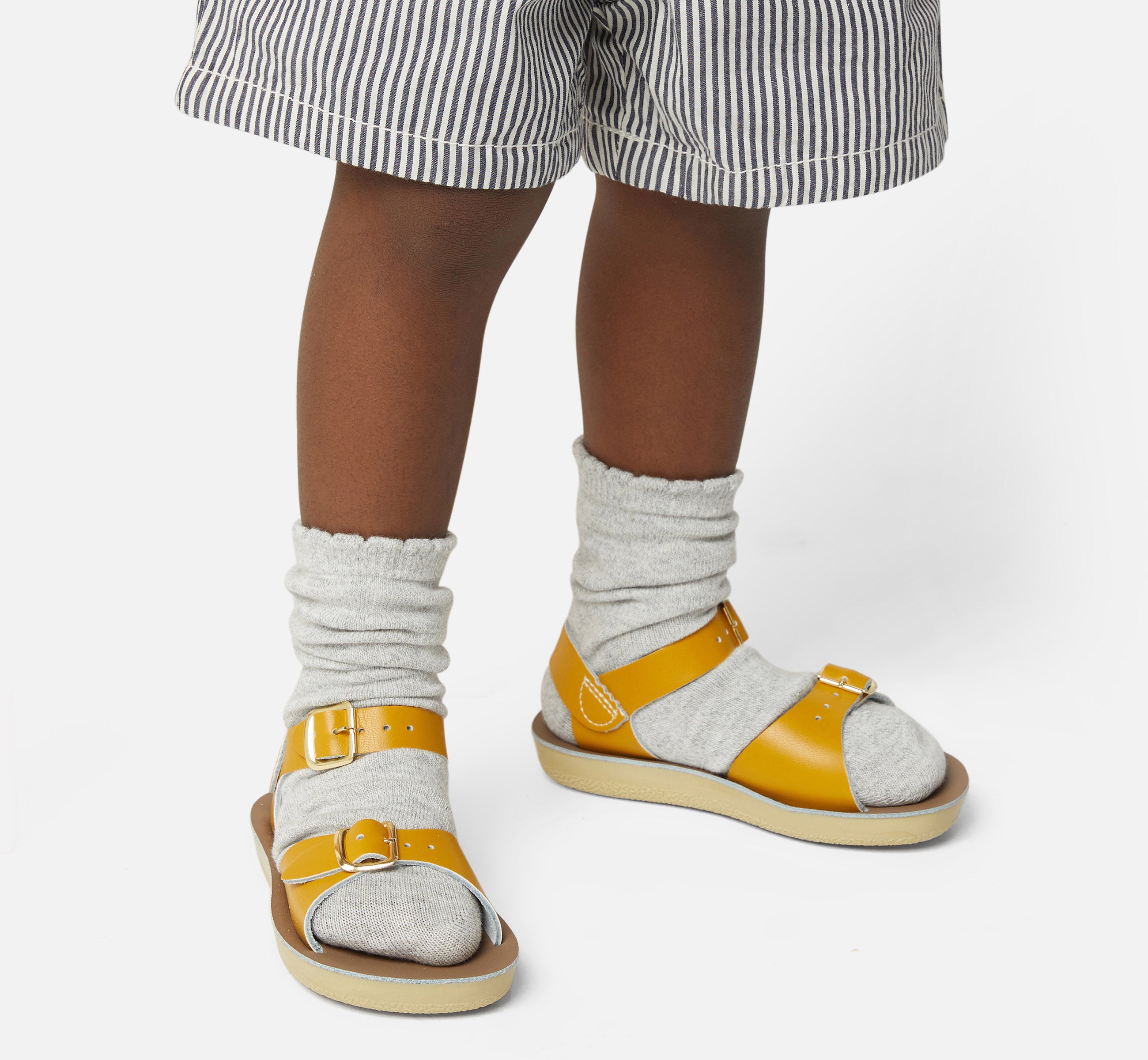 Surfer Mustard Kids Sandal - Salt-Water Sandals UK
