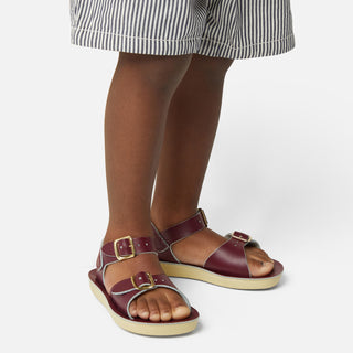Surfer Claret Kids Sandal - All Kids Sandals - Salt-Water Sandals UK