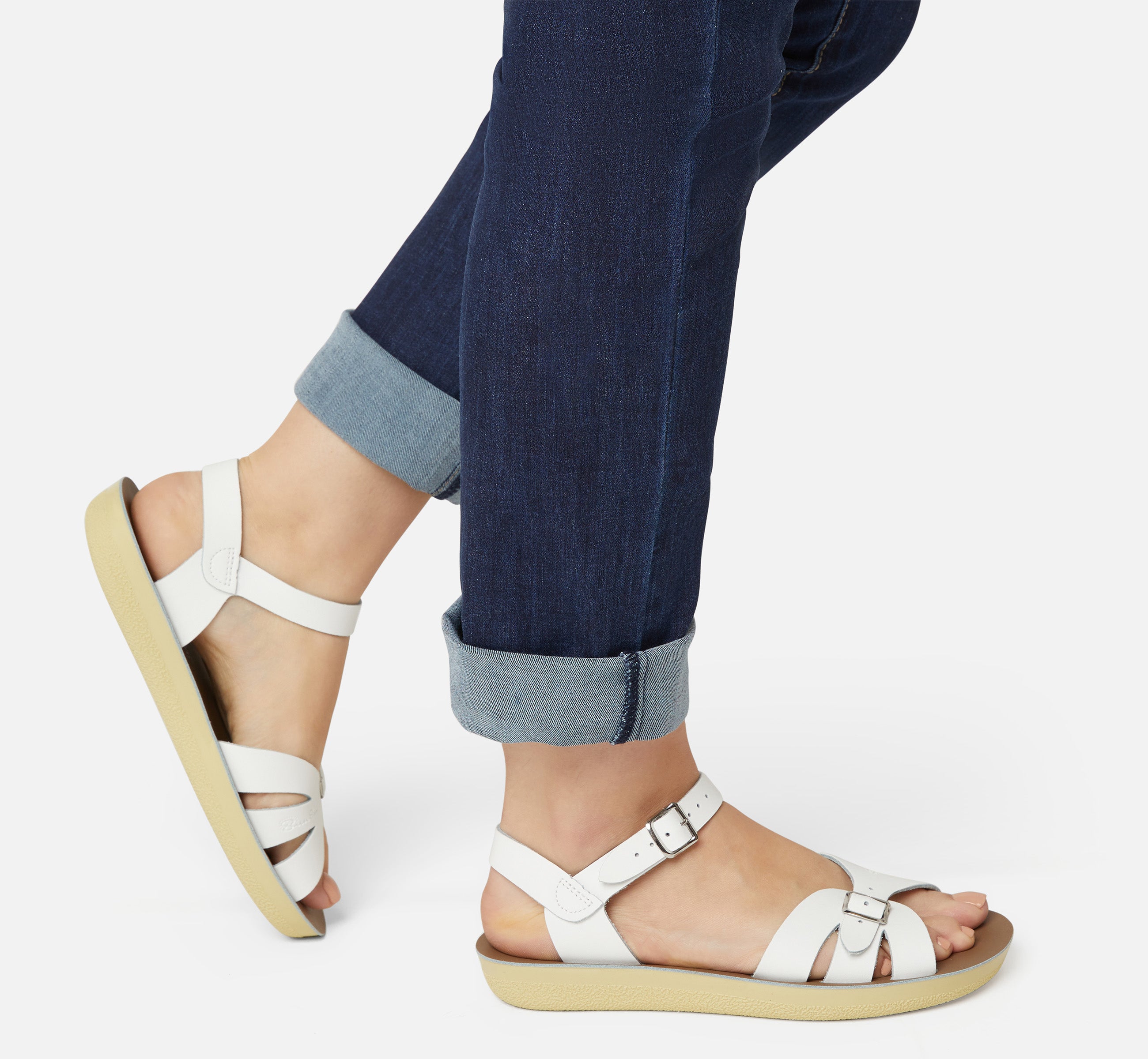 Boardwalk White Womens Sandal - Salt-Water Sandals UK
