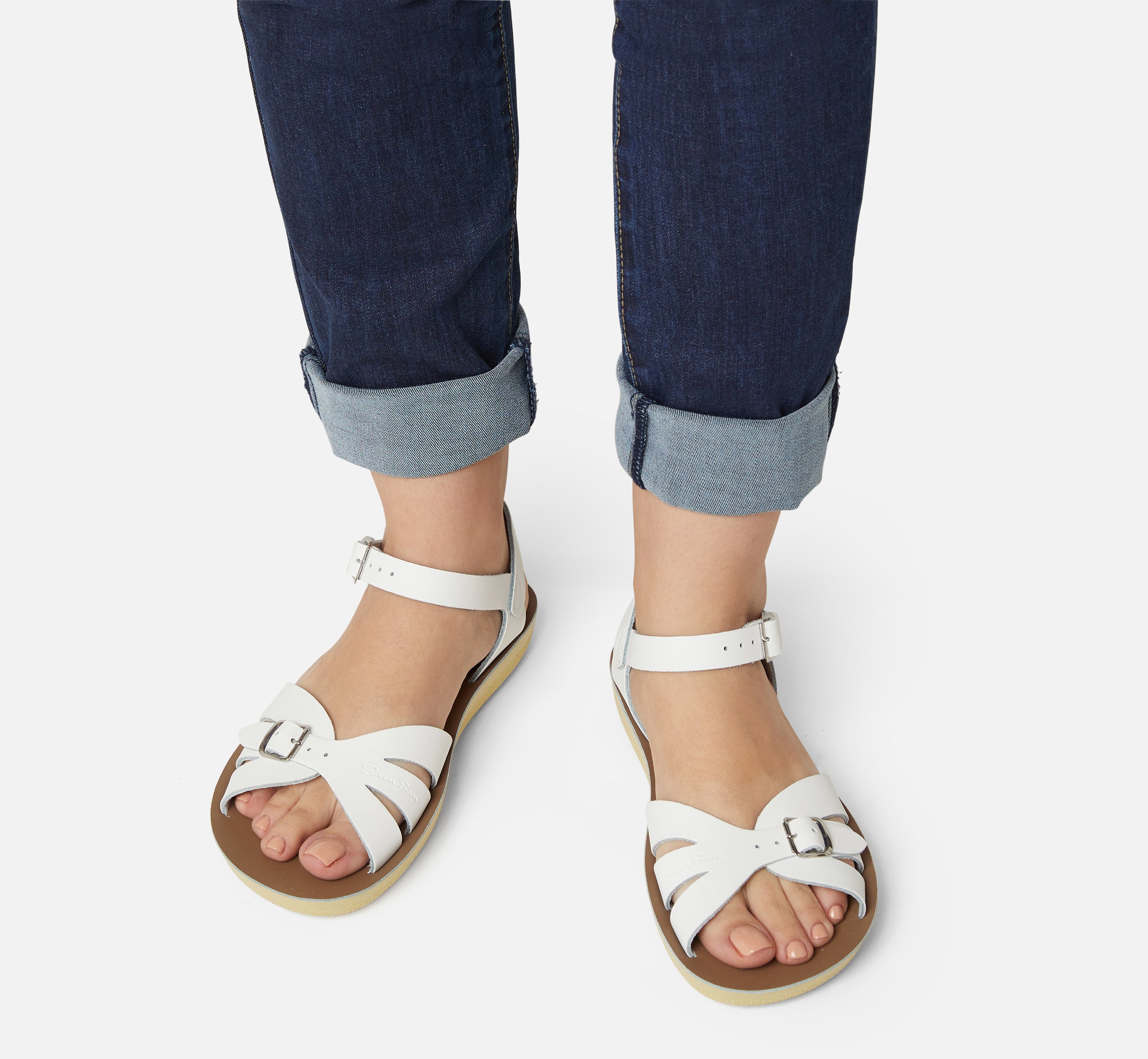Boardwalk White Womens Sandal - Salt-Water Sandals UK