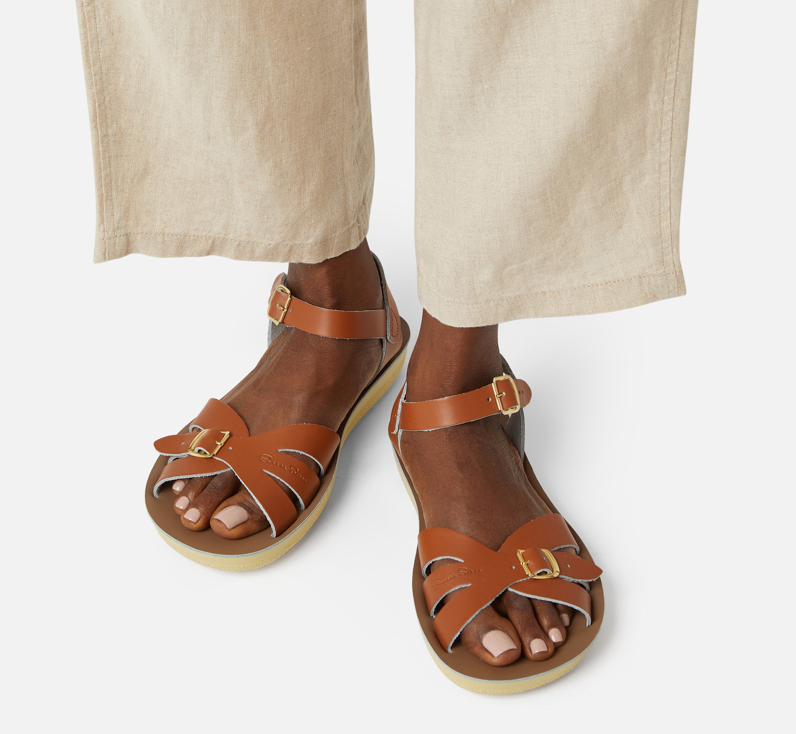 Boardwalk Tan Womens Sandal - Salt-Water Sandals UK