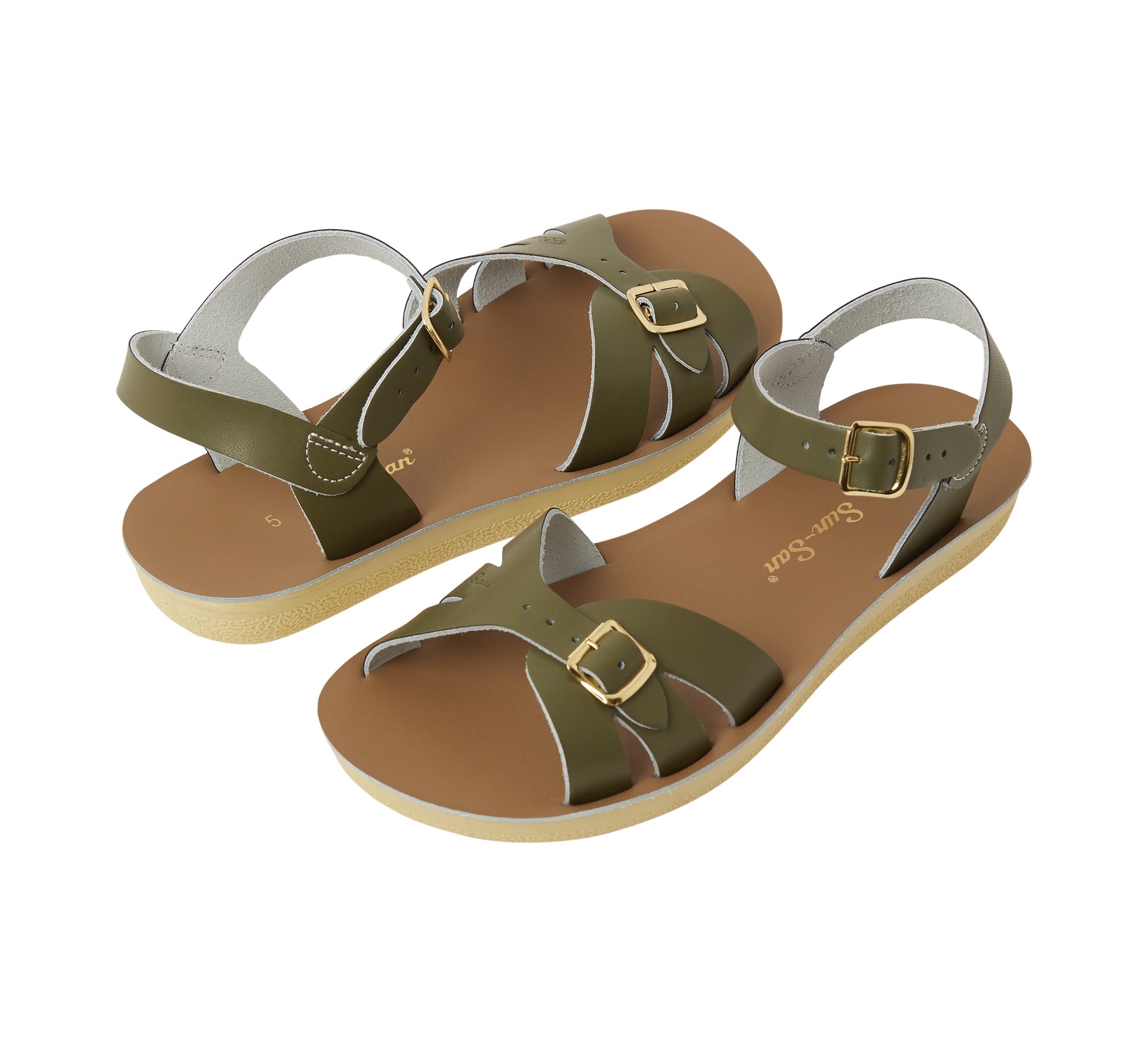 Boardwalk Olive Womens Sandal - Salt-Water Sandals UK