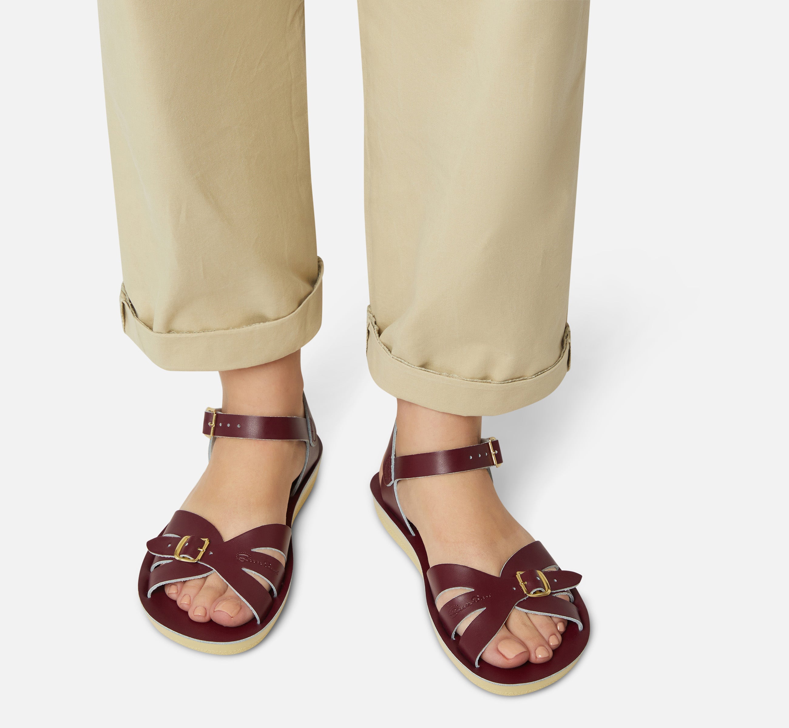 Boardwalk Claret Womens Sandal - Salt-Water Sandals UK