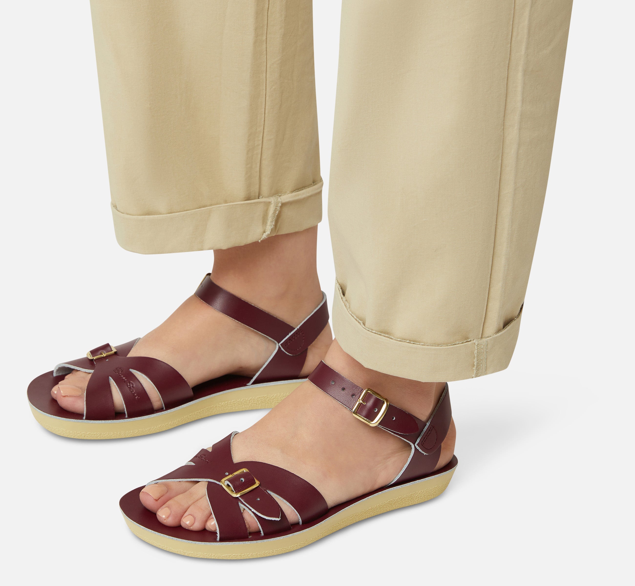 Boardwalk Claret Womens Sandal - Salt-Water Sandals UK