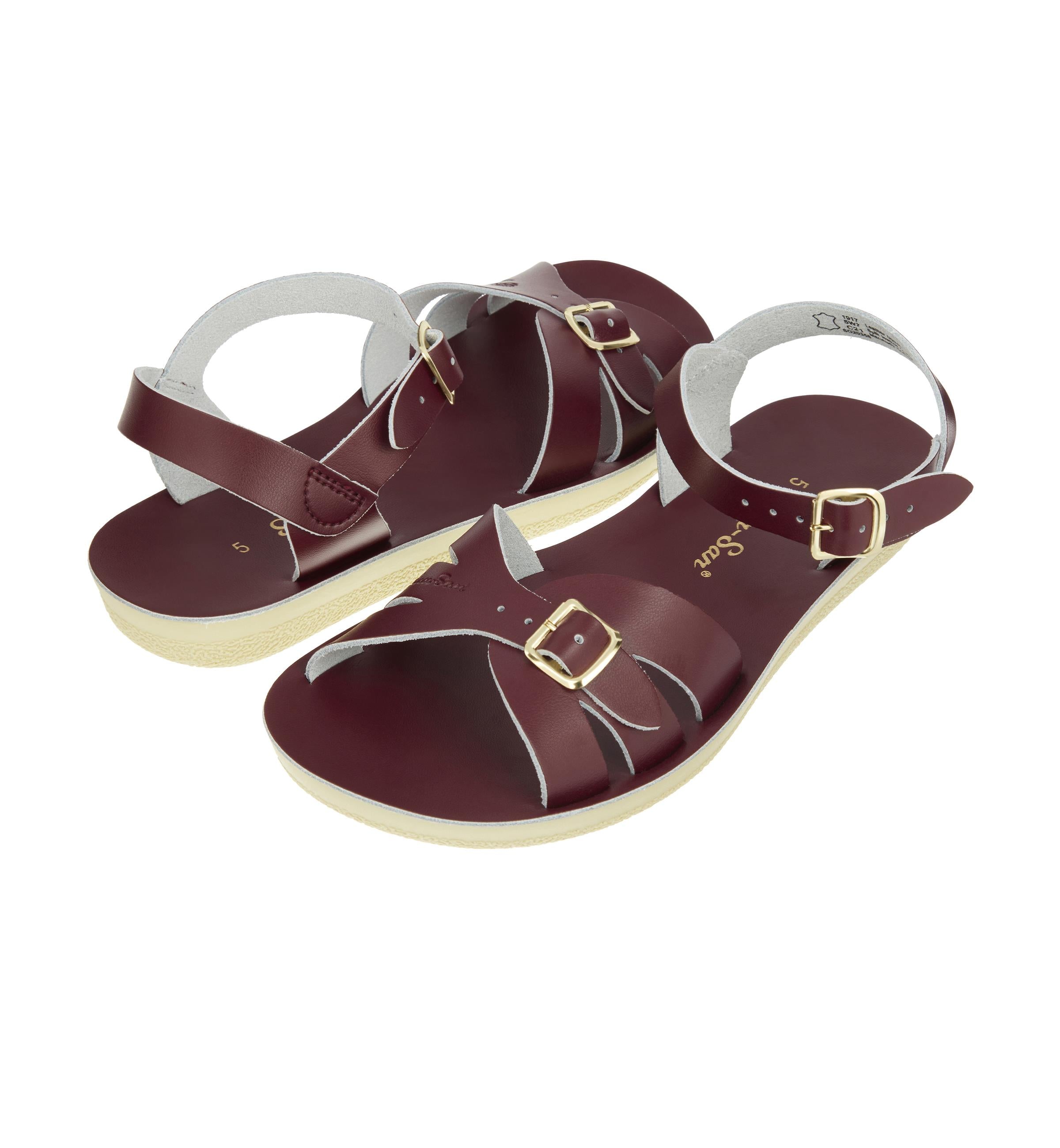 Boardwalk Claret Womens Sandal - Salt-Water Sandals UK