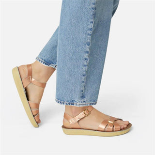 Boardwalk Rose Gold Womens Sandal - Women's Wide Fit Sandals - Salt-Water Sandals UK