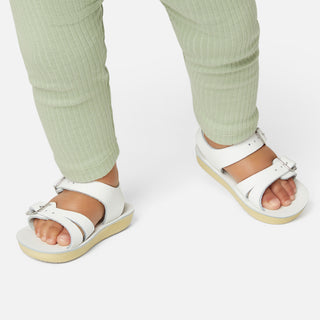 Seawee White Kids Sandal - Kids Neutral Sandals - Salt-Water Sandals UK