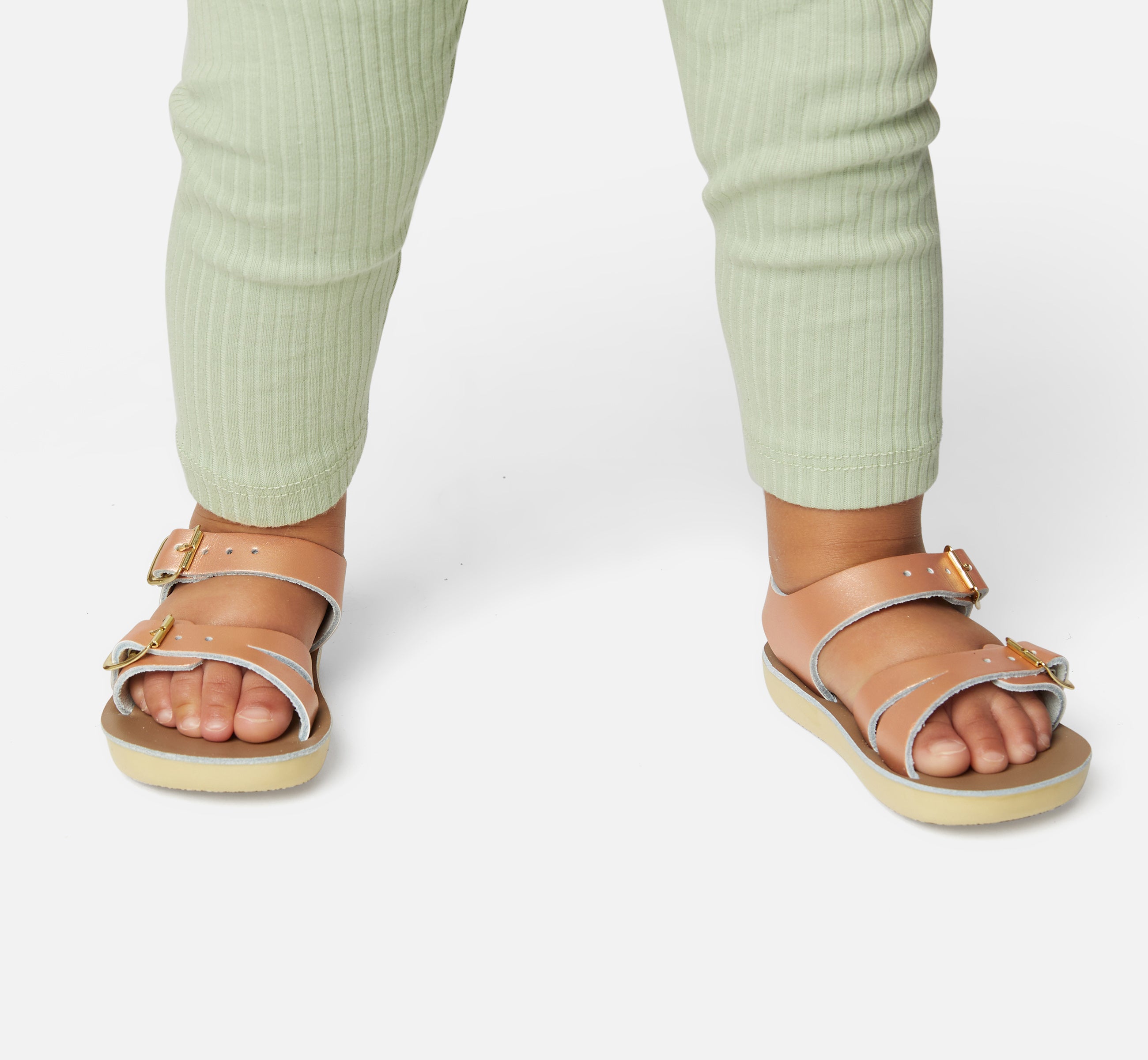 Seawee Rose Gold Toddler Sandals SaltWater Sandals Shop UK