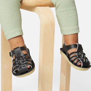 Sailor Black Kids Sandal - Kids Salior Sandals - Salt-Water Sandals UK
